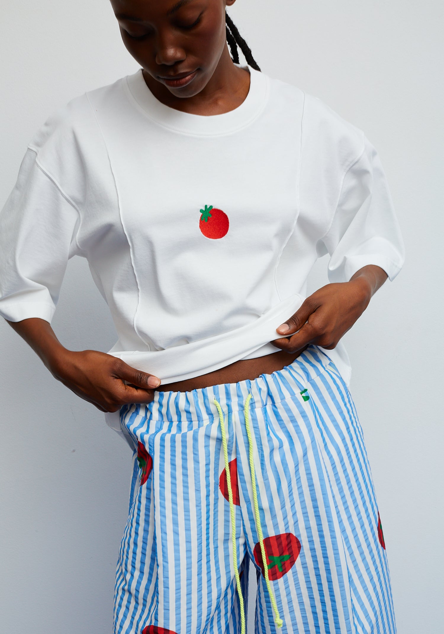 Bite-T-Shirt in Weiß