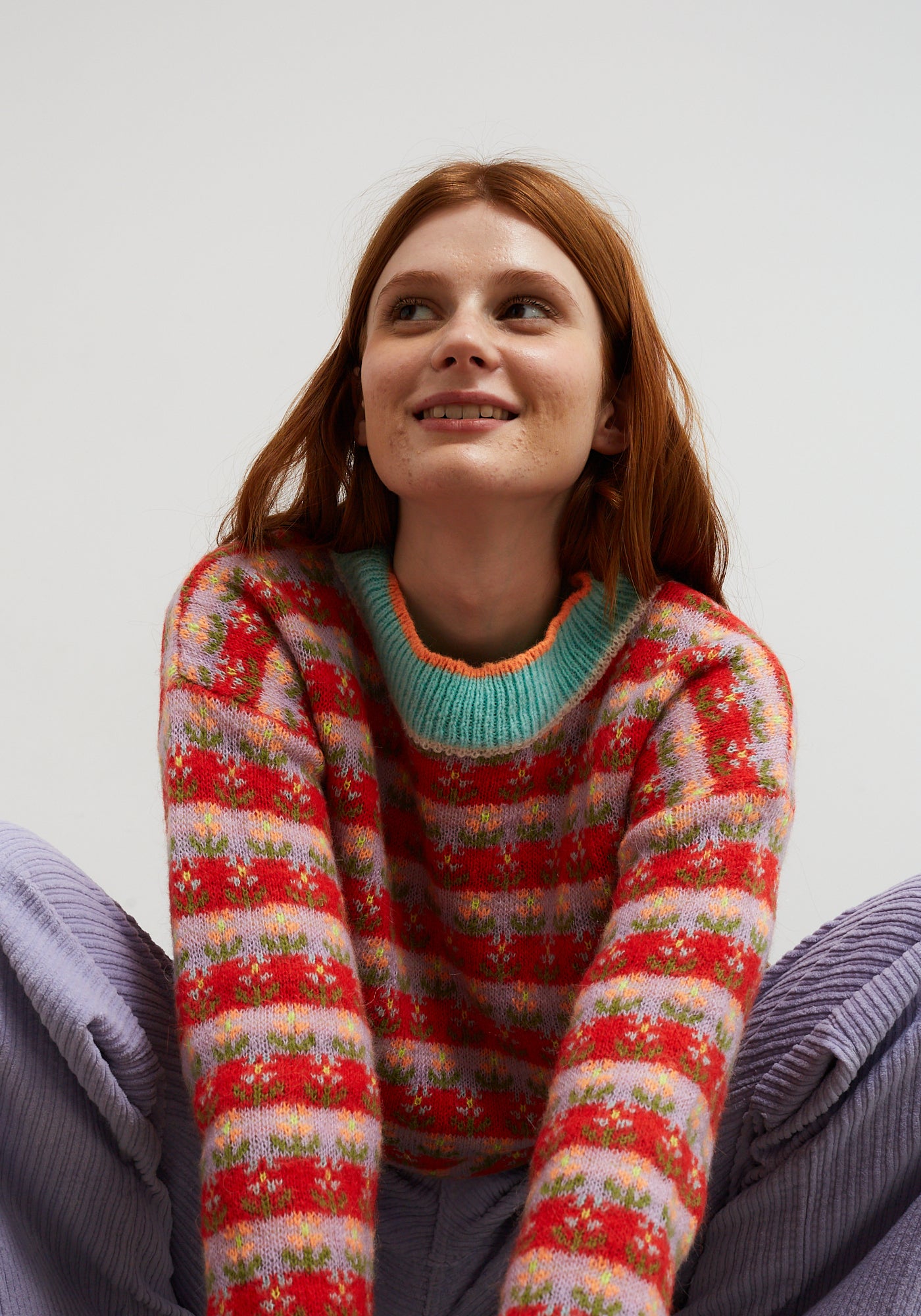 Red Blossom Sweater