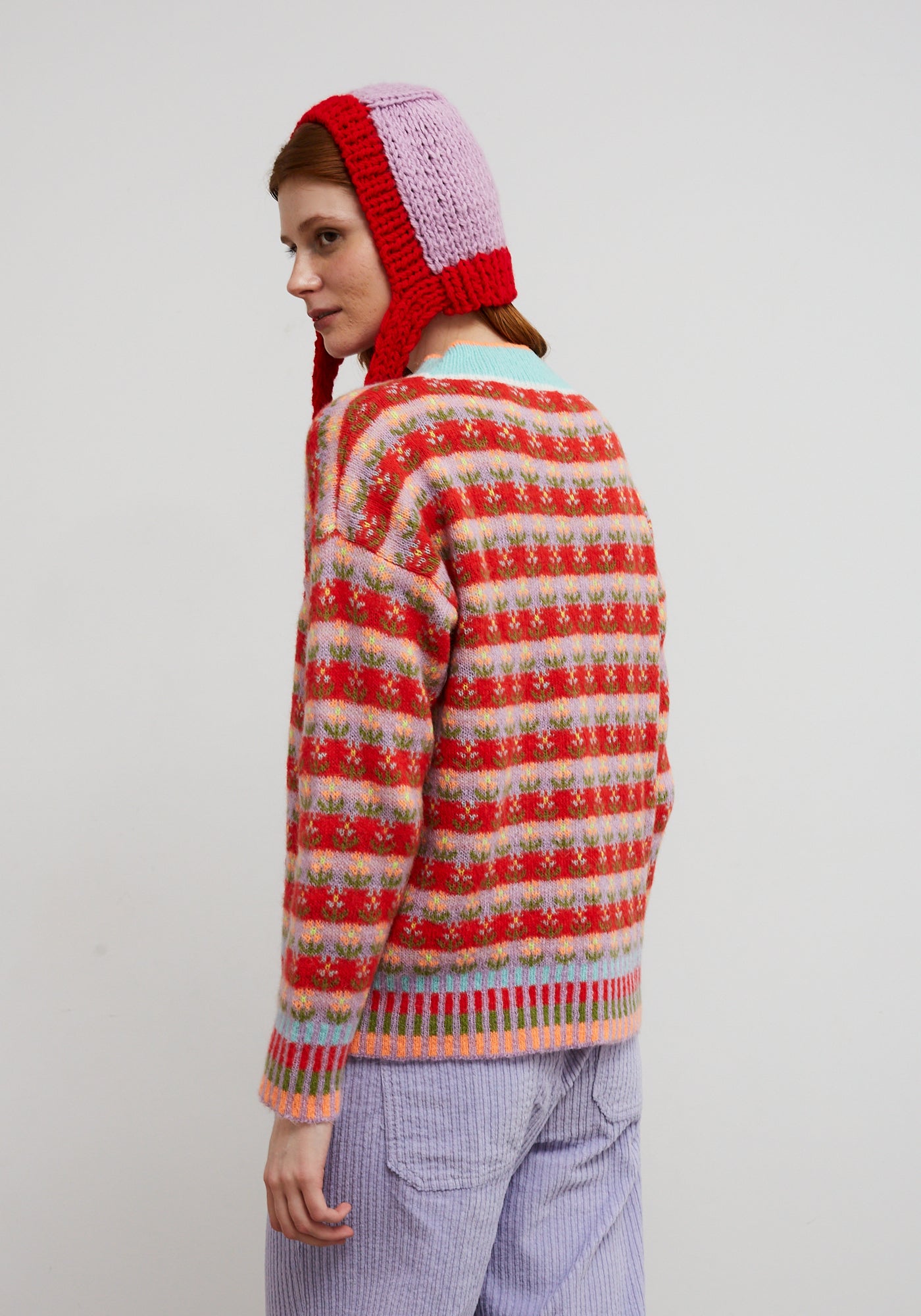 Red Blossom Sweater
