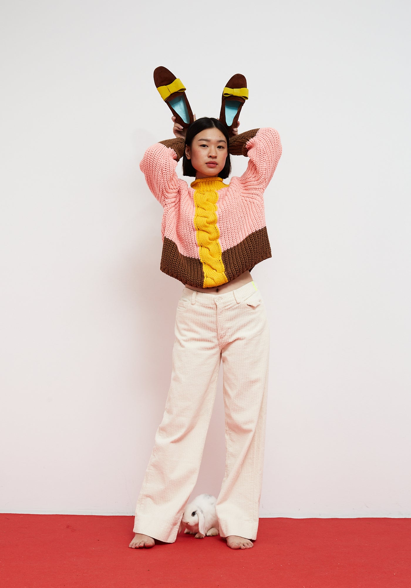 Pantalon Rose Écrue