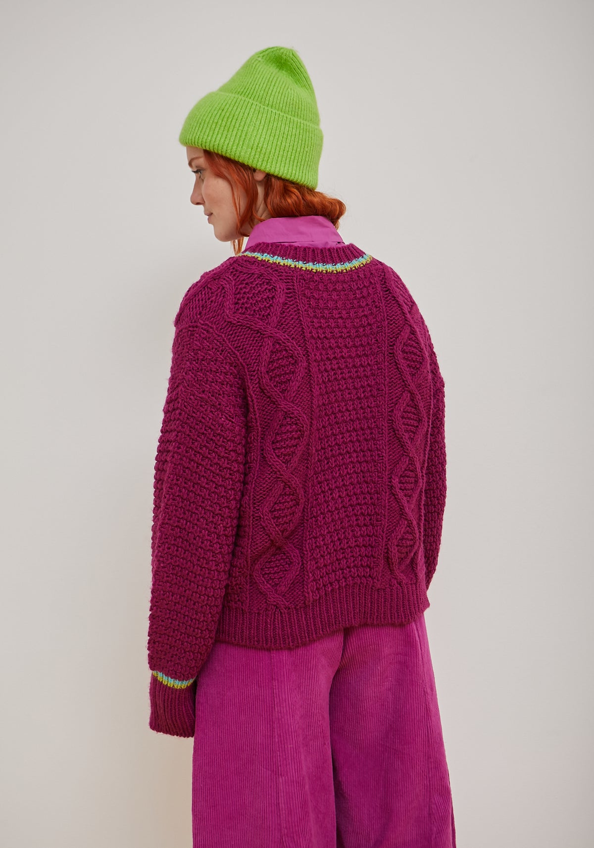Raspberry Meadow Cardigan