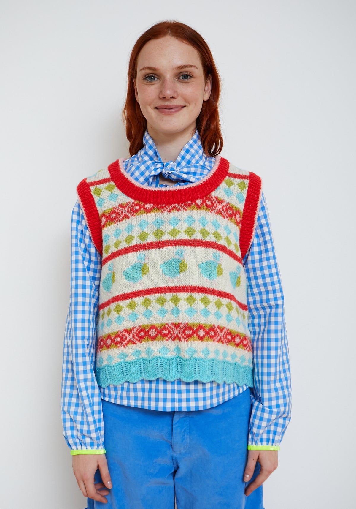 Red Duck Sweater Vest