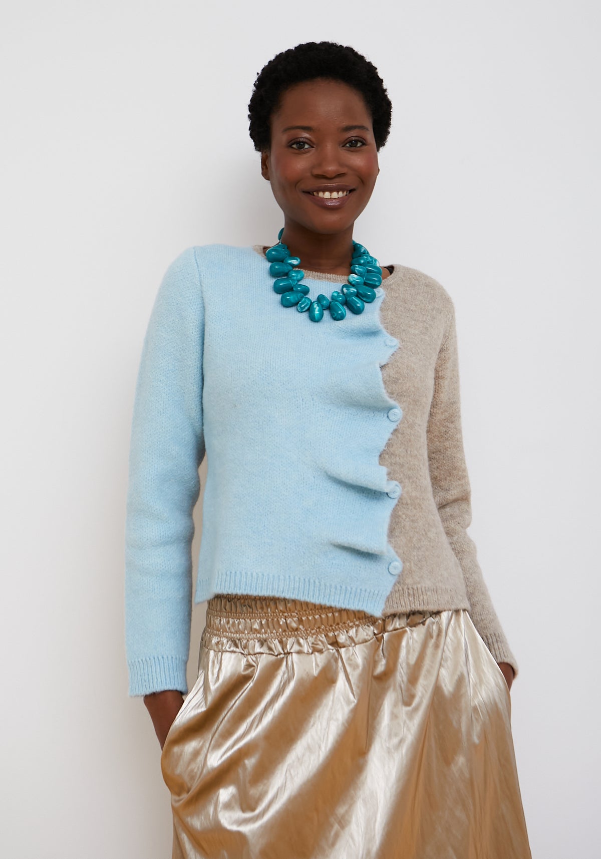 Sky Blue Biscuit Cardigan