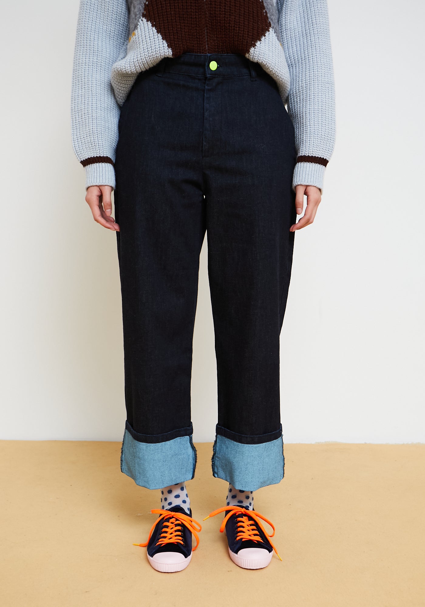 Pantalon Jenga Bleu