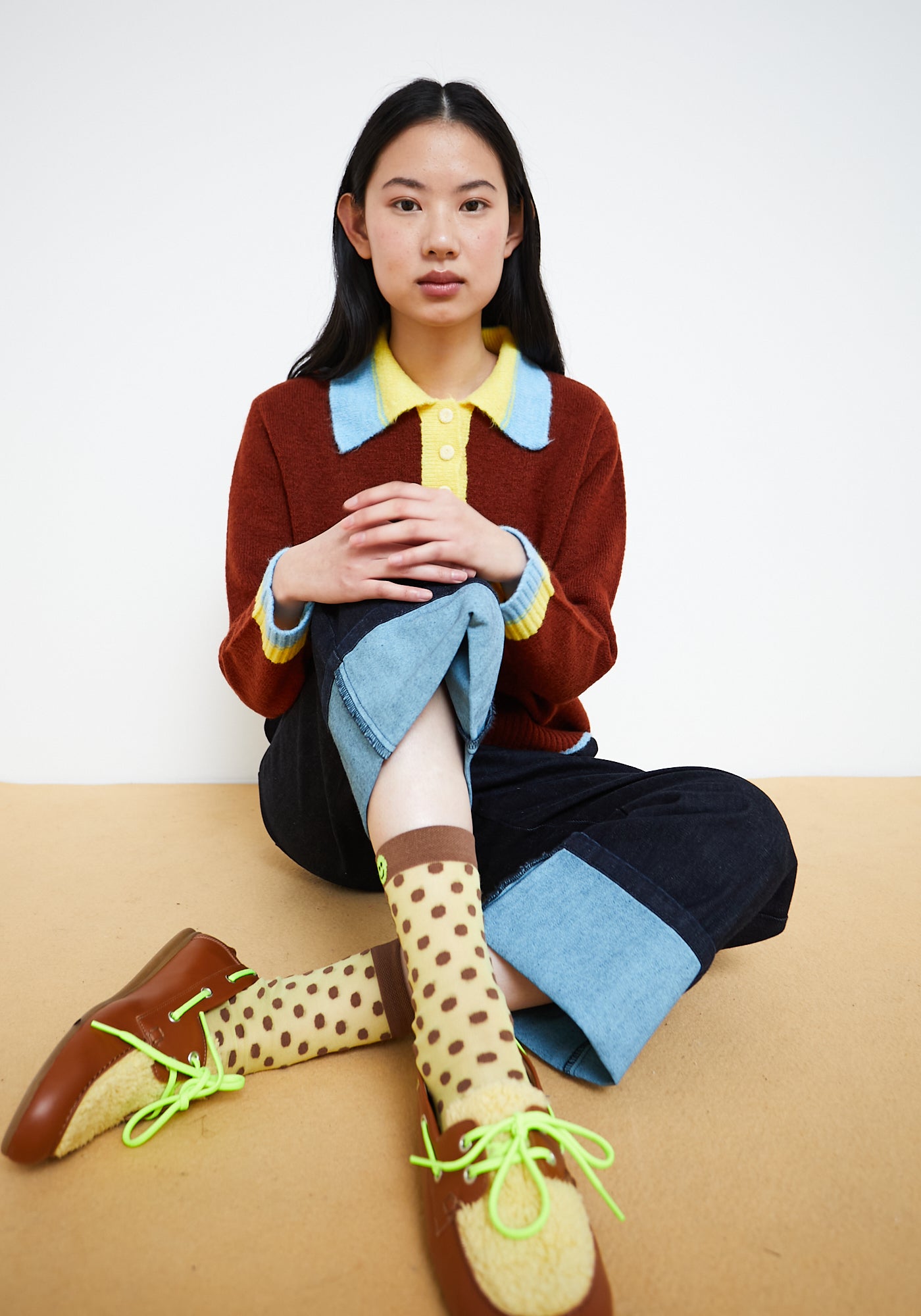 Calcetines PolkaDot Amarillo