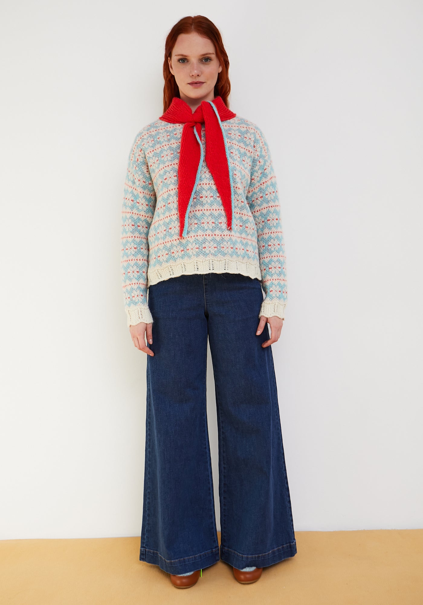 Cowboy Pullover Rot