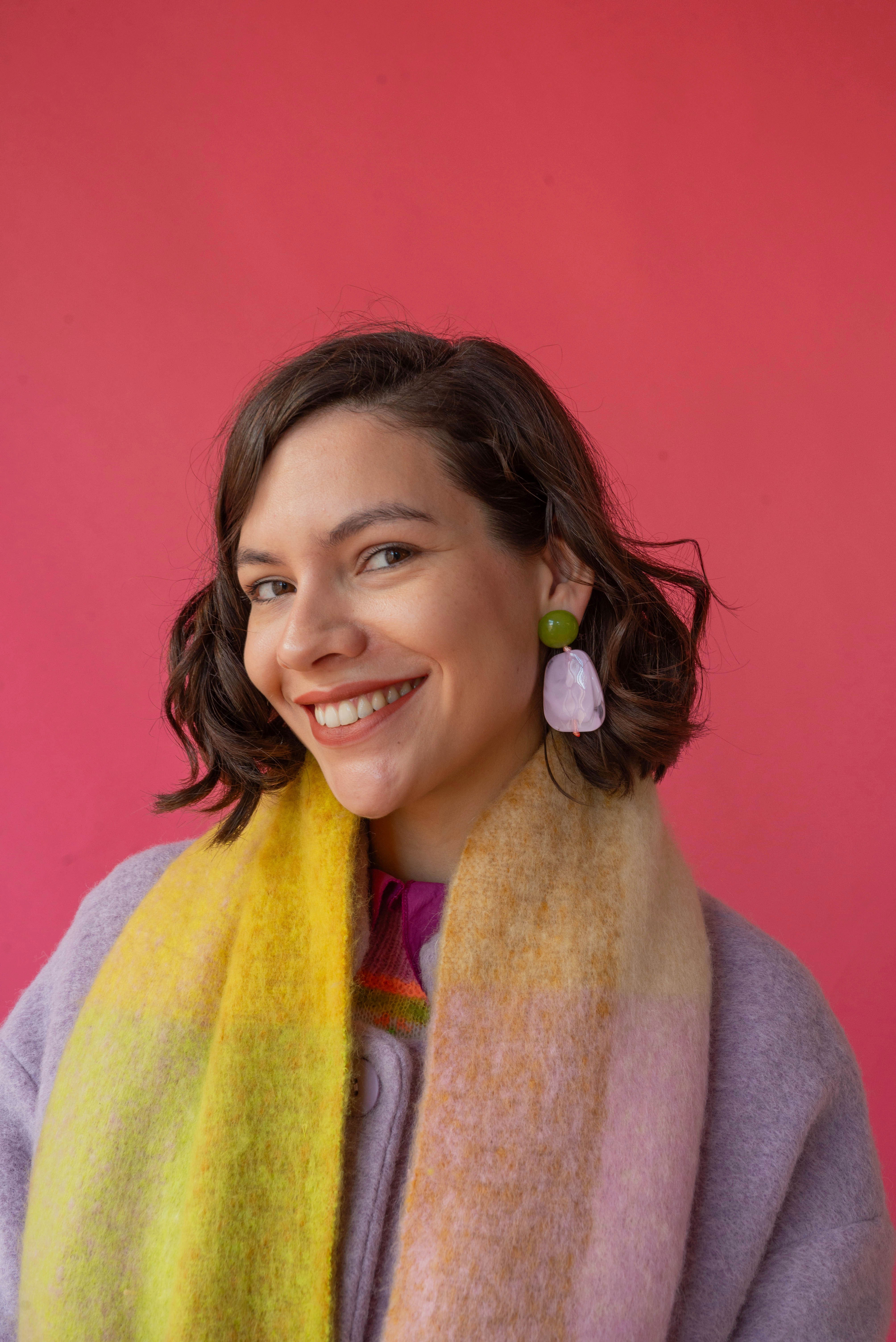 Orecchino Pietra Rosa