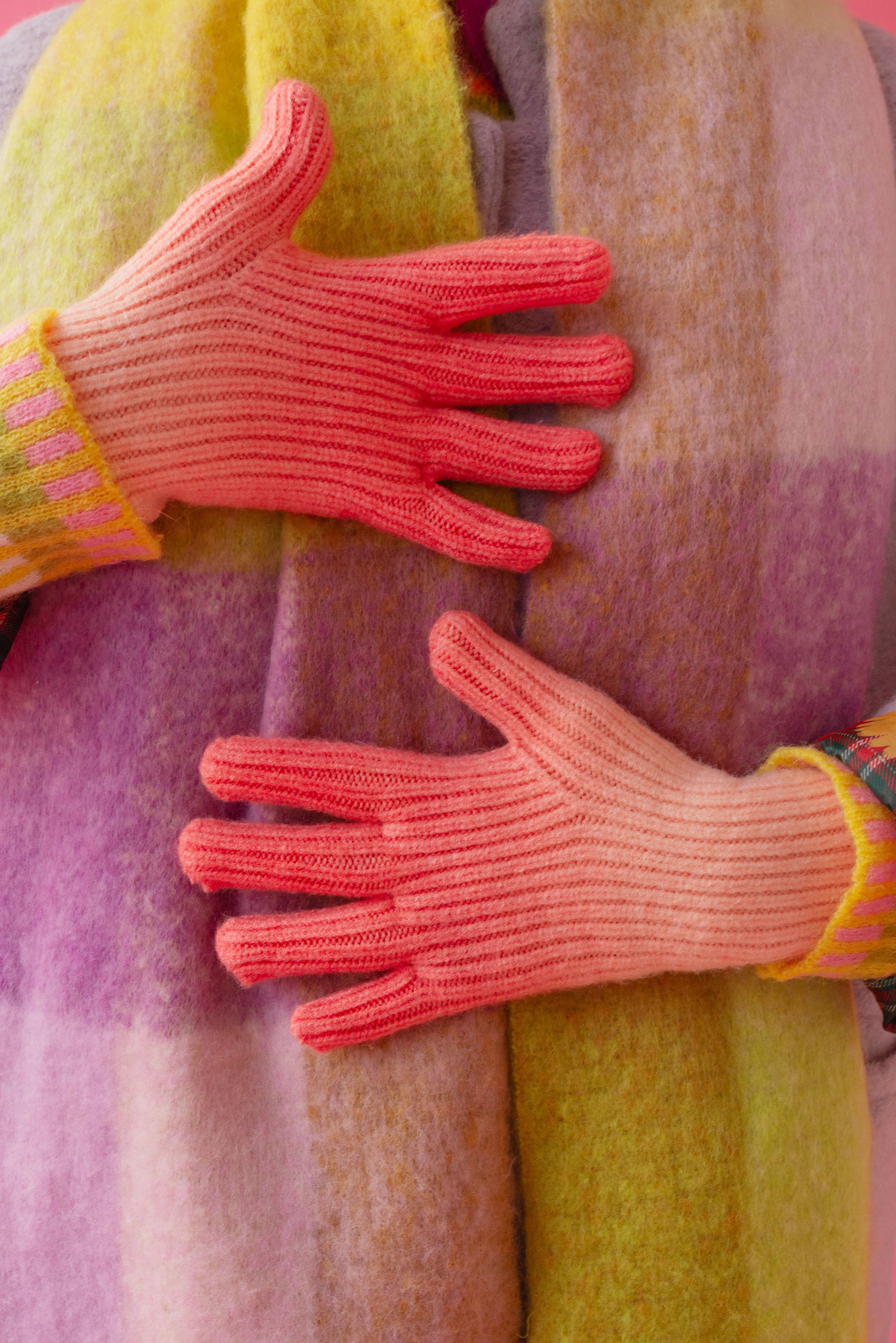 Guantes Degradado Rosa