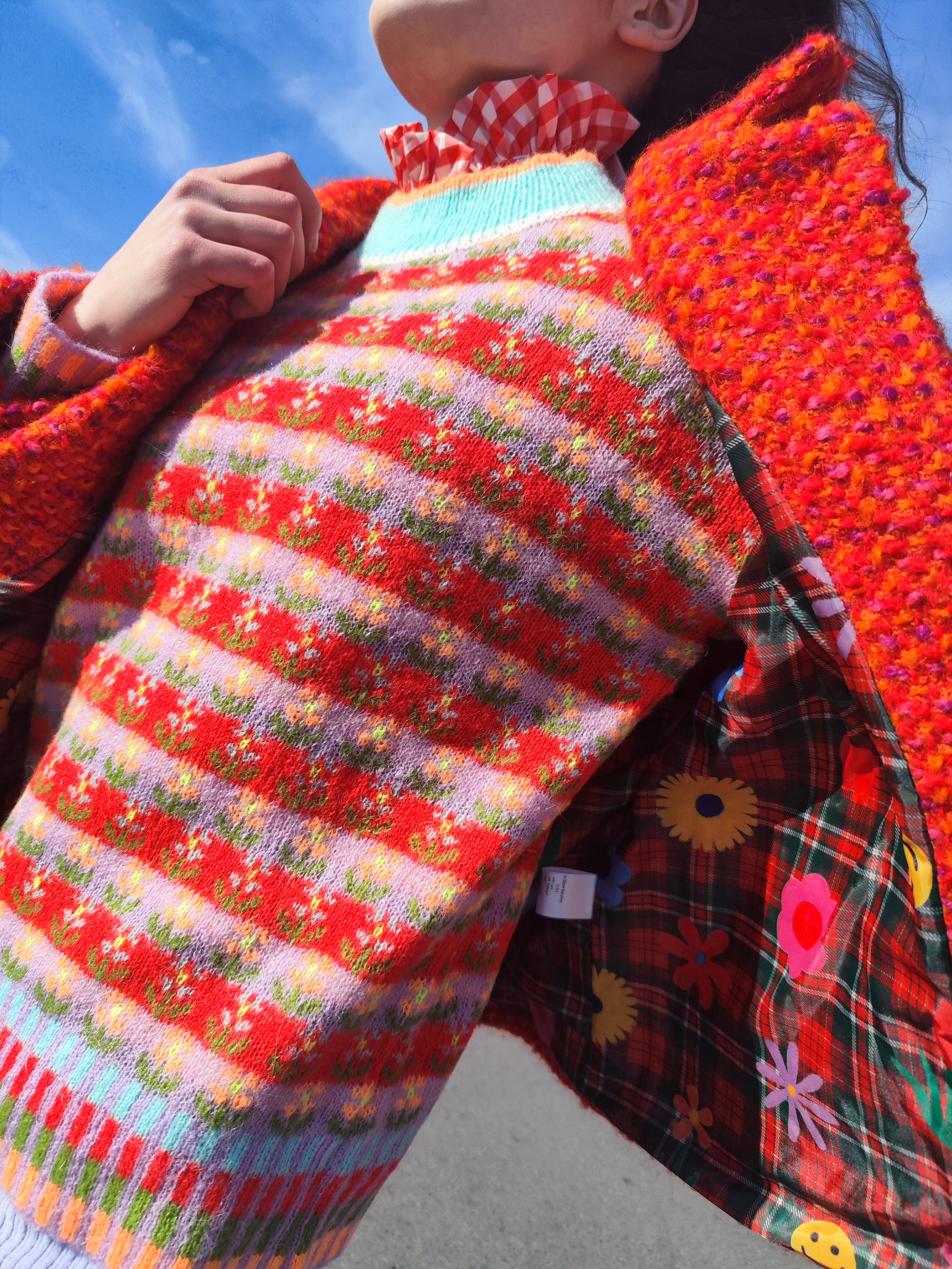 Red Blossom Sweater