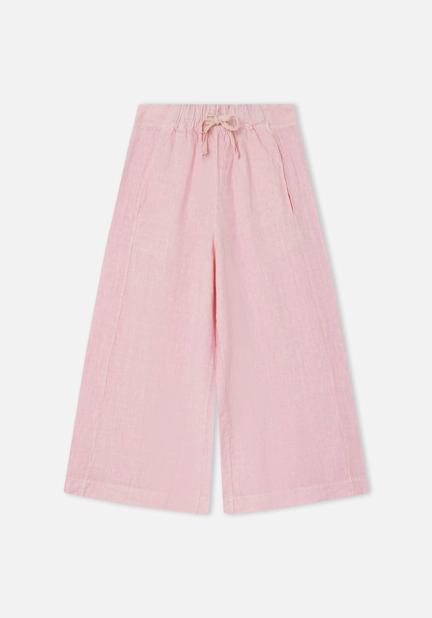 Pink Linen Balloon Pants