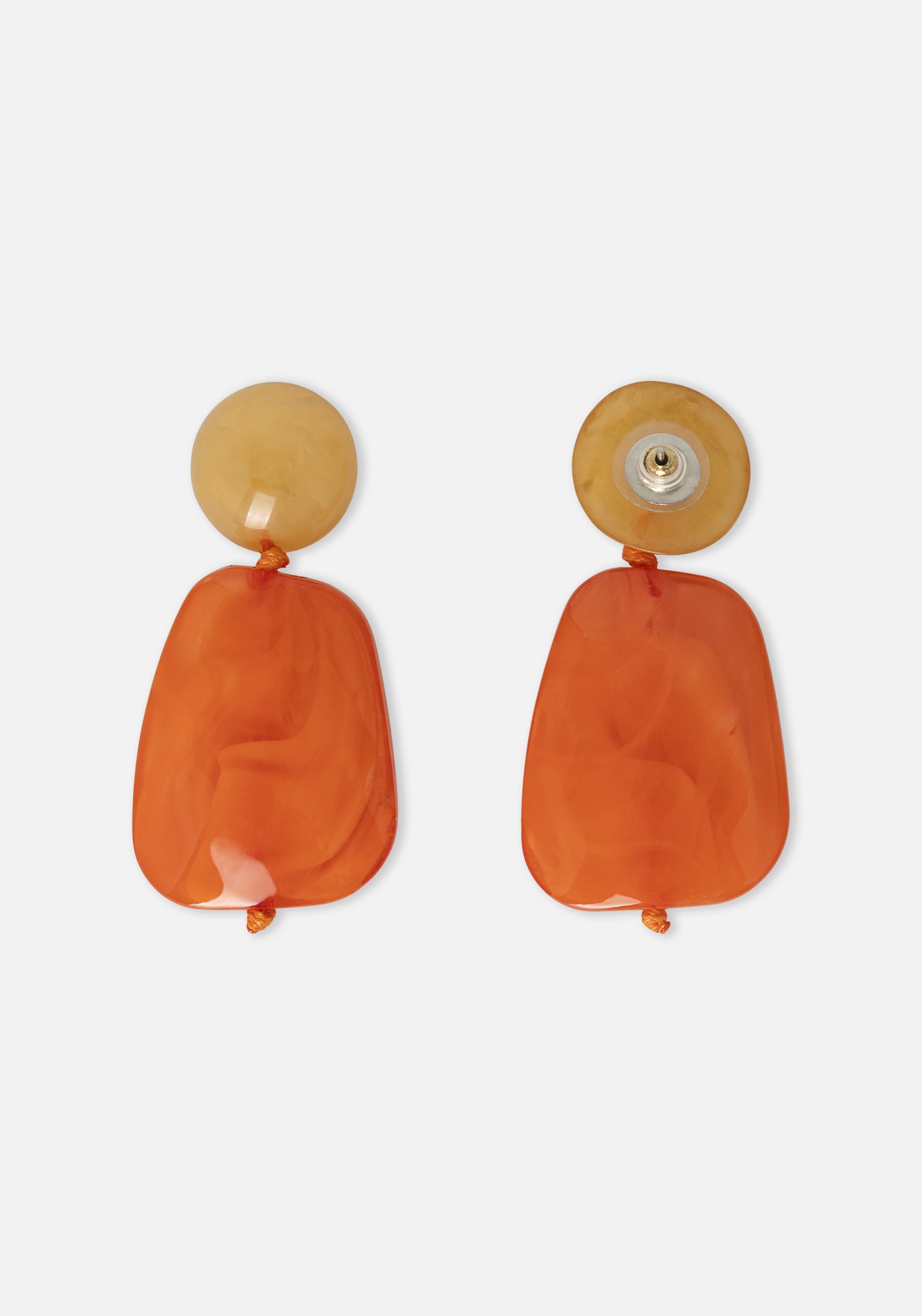 Orecchino Pietra Arancione