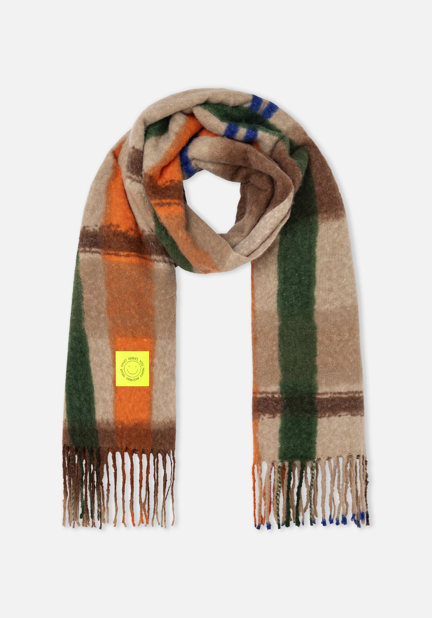 Brauner Schotten-Schal