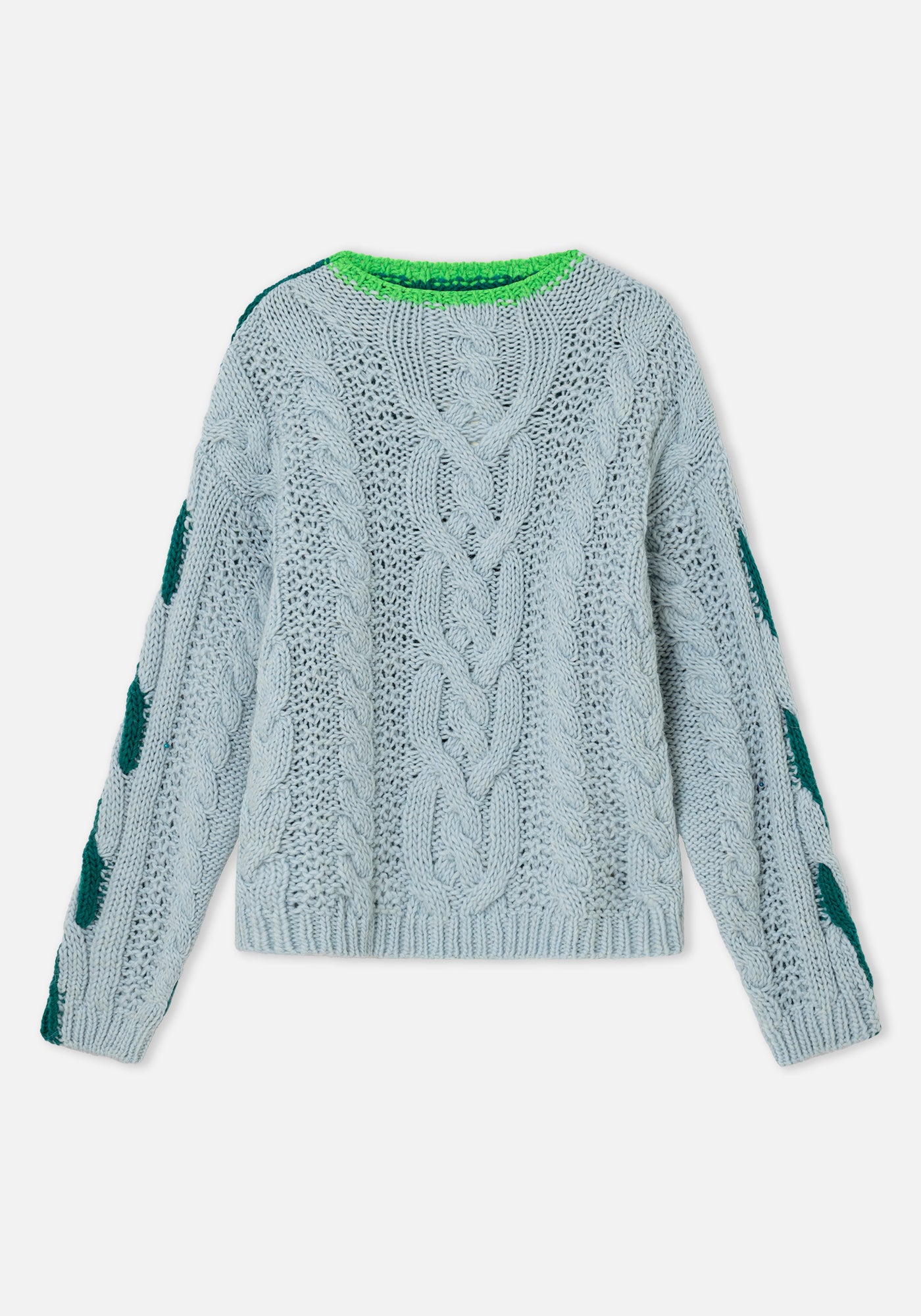 Sky Blue Twister Sweater