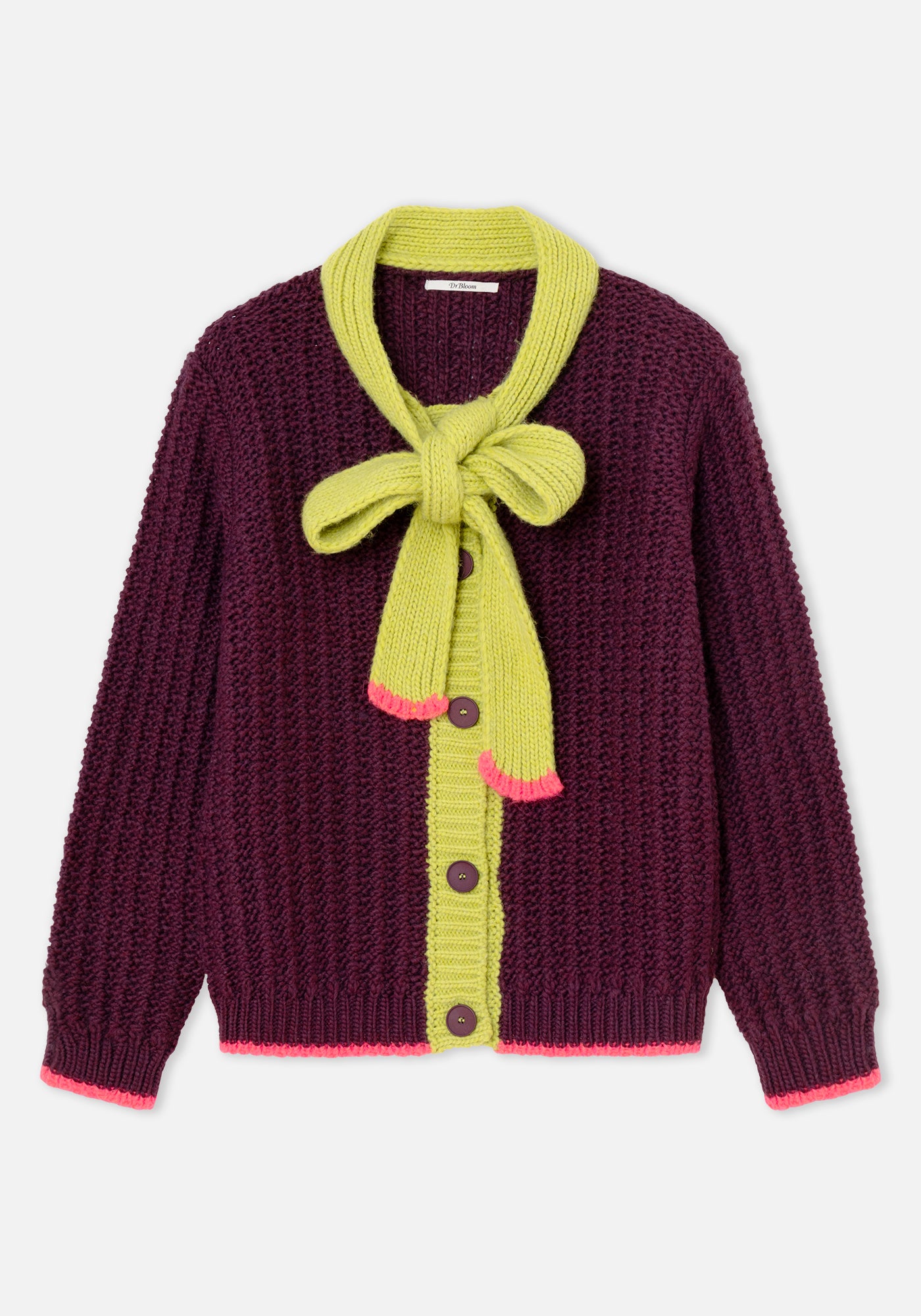 Cardigan Grace Aubergine