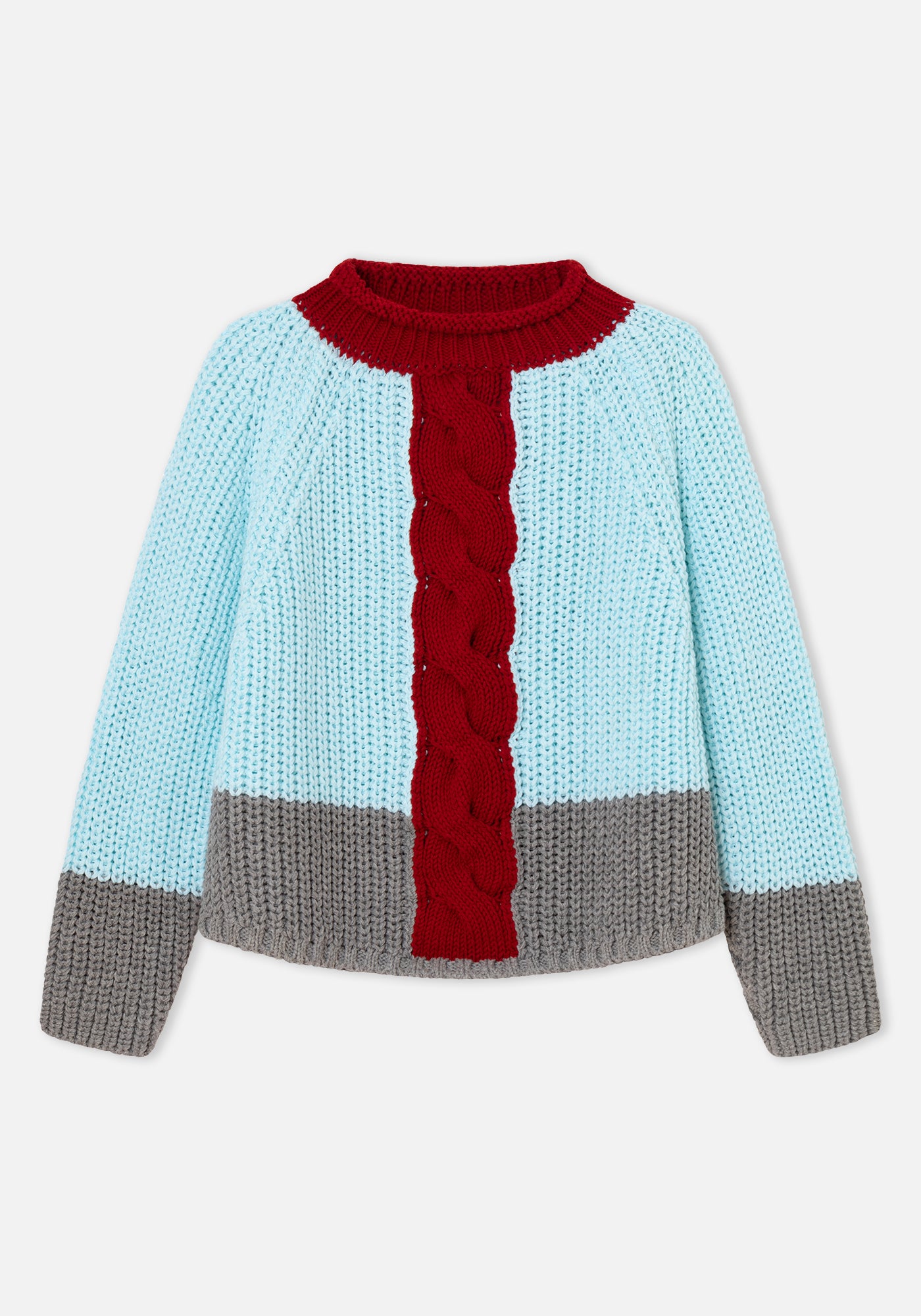 Aqua Braid Sweater
