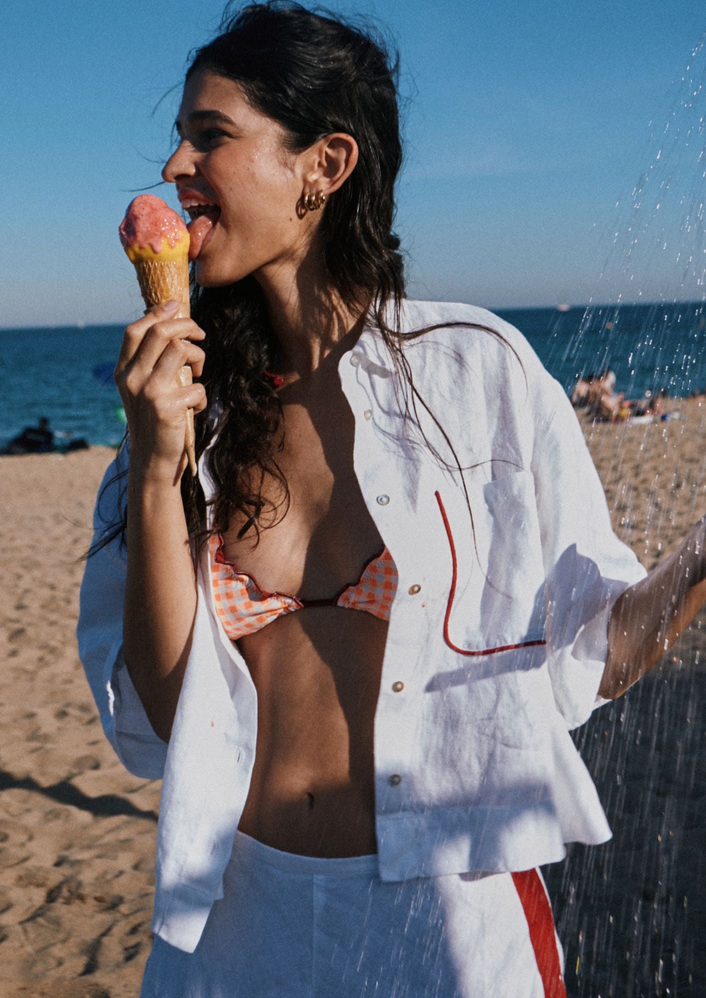 Camisa Cherry Blanco