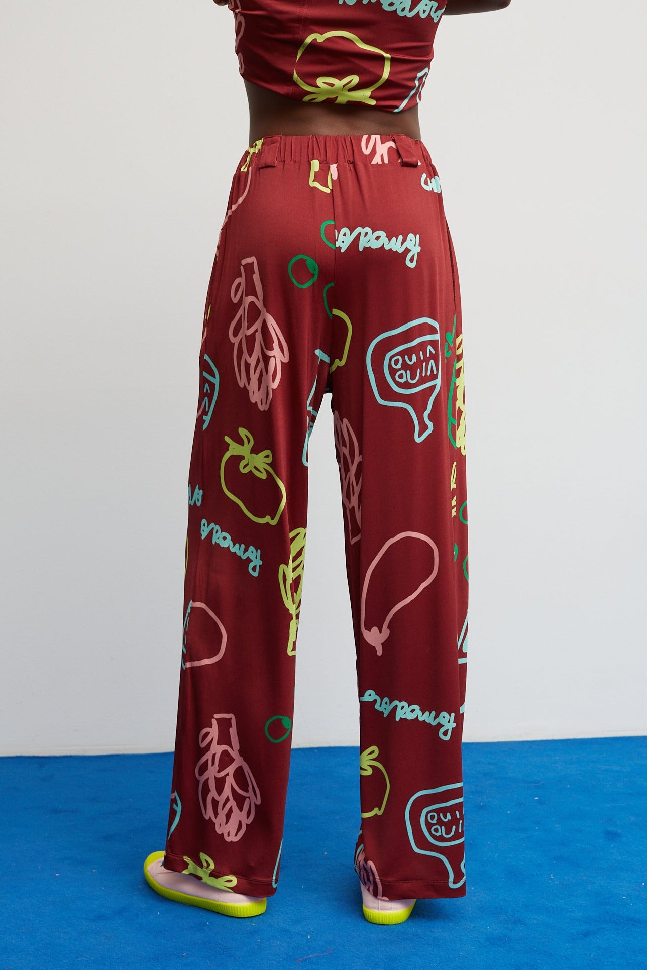 Pantaloni Sunset Borgogna