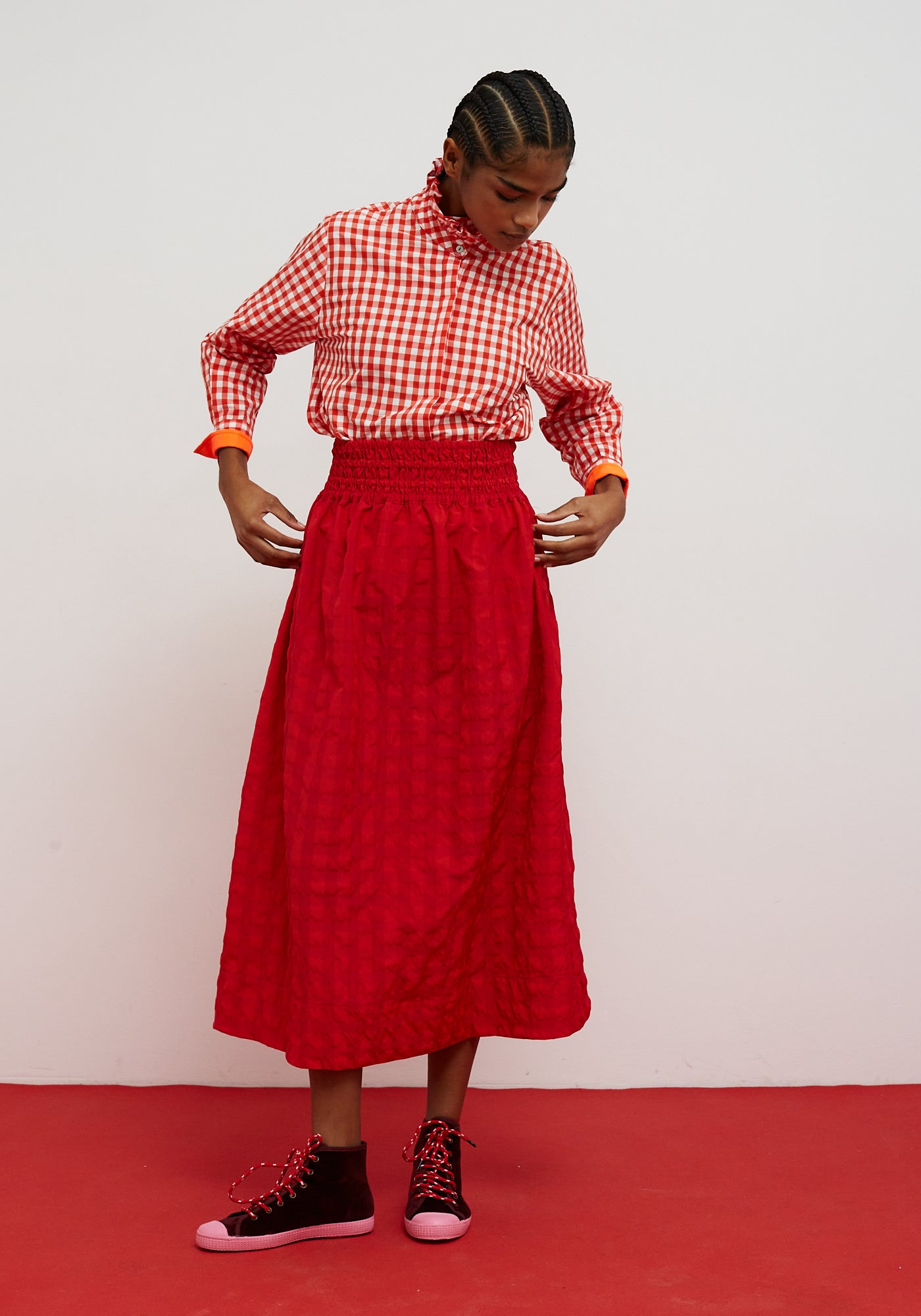 Falda Cute rojo