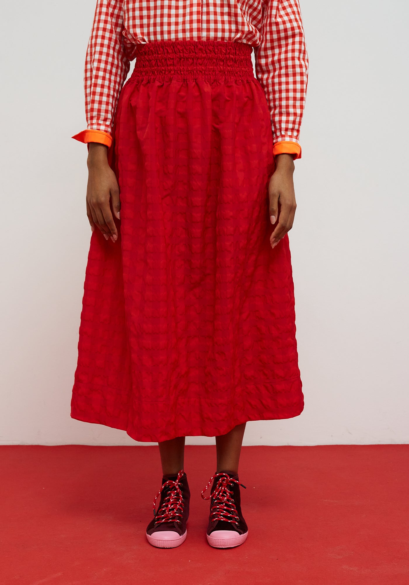 Falda Cute rojo