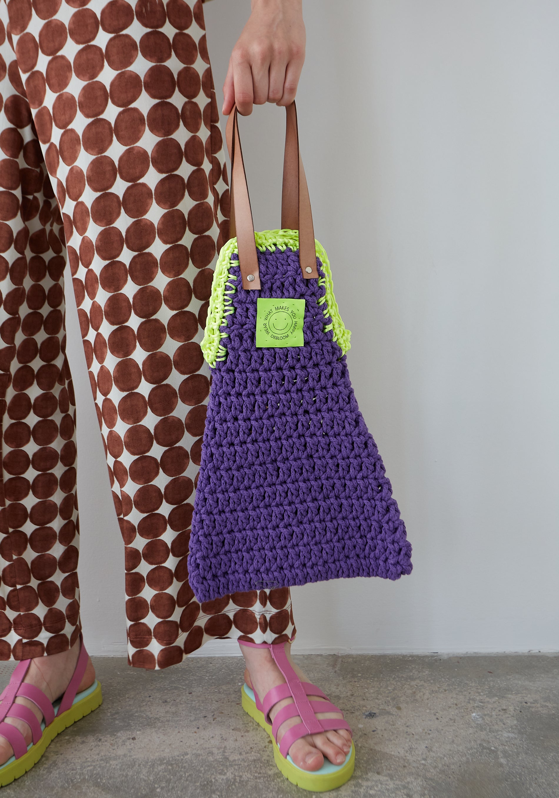 Purple Tuscany Crochet Bag