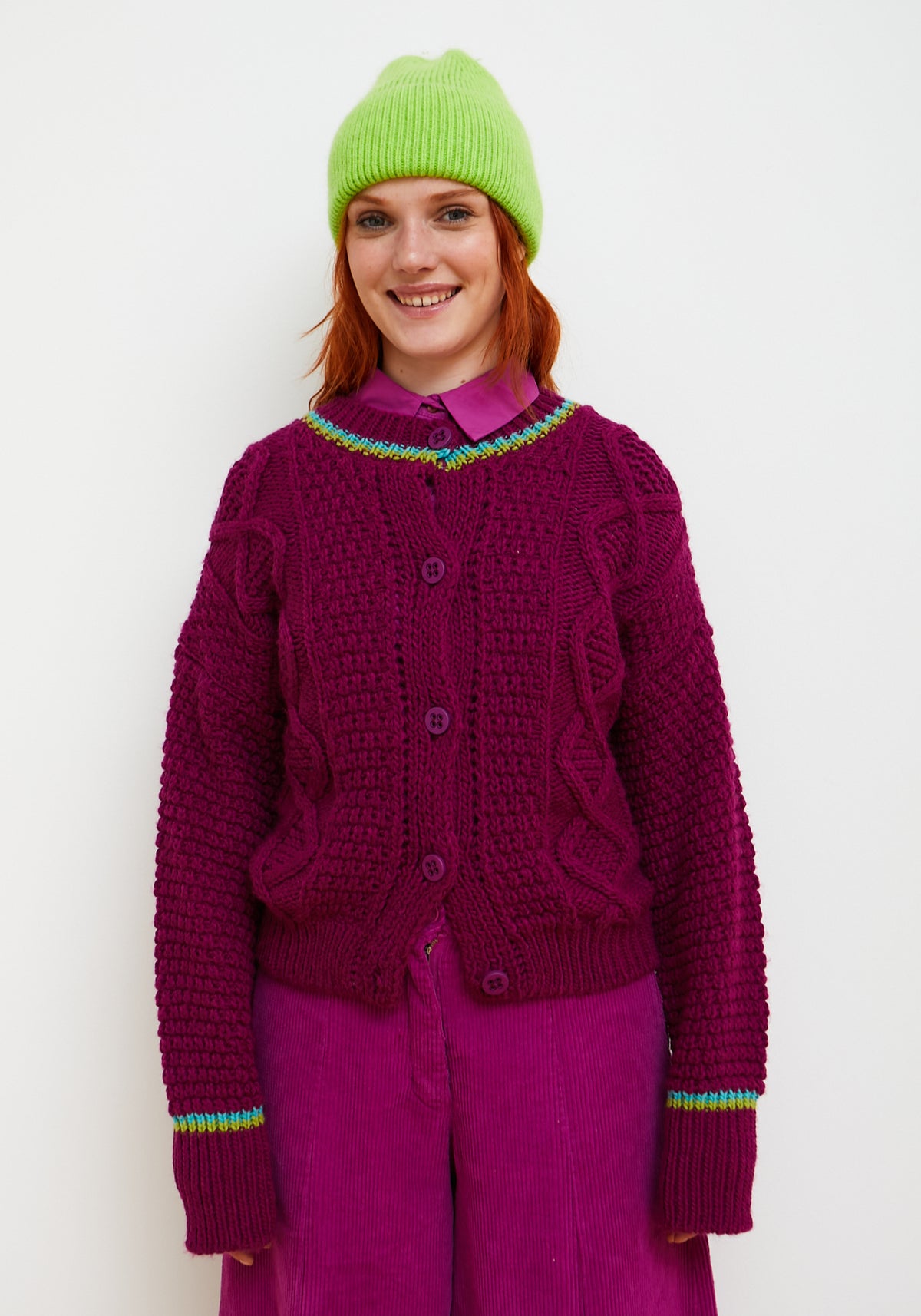 Raspberry Meadow Cardigan