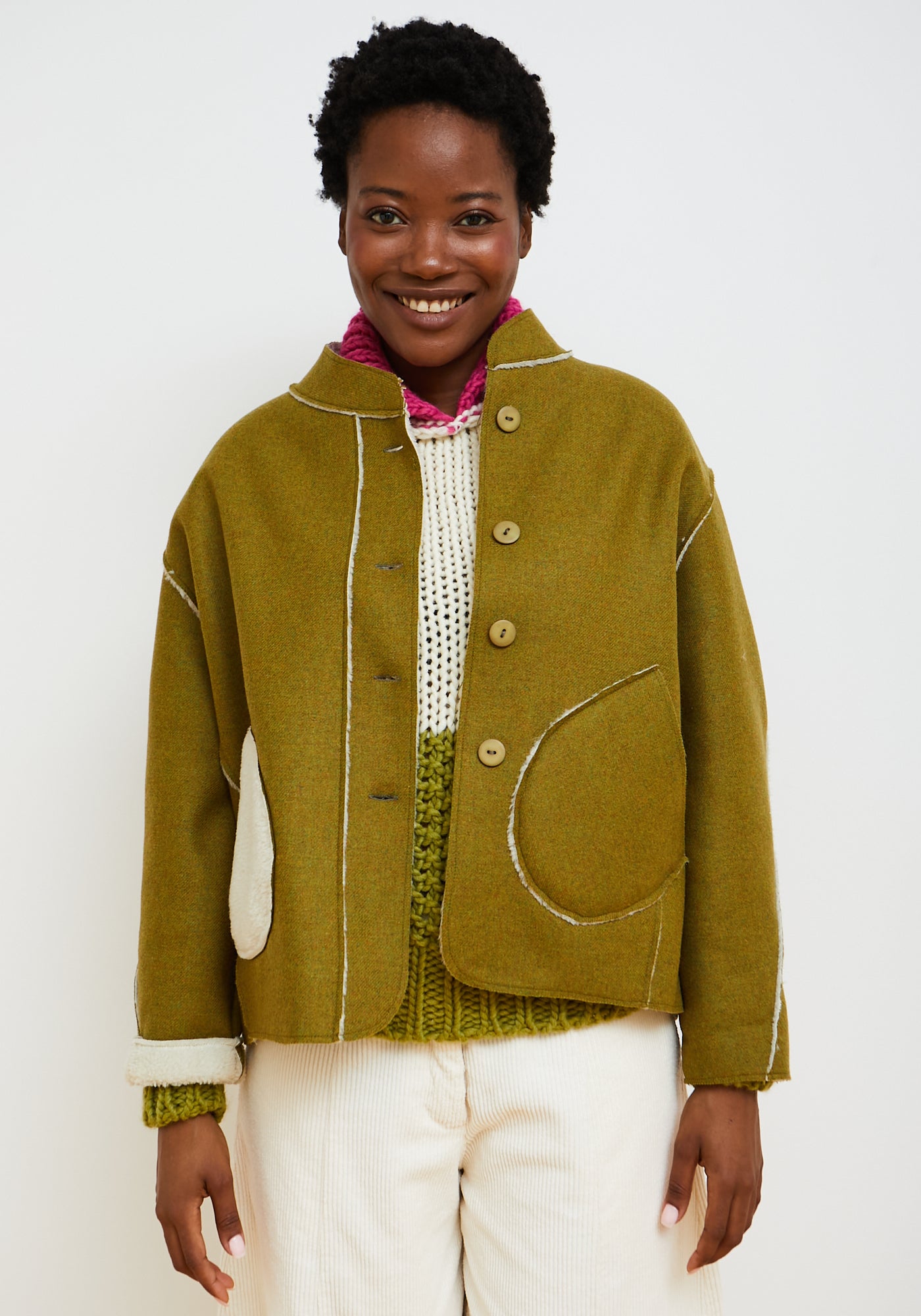 Chaqueta Reversible Verde