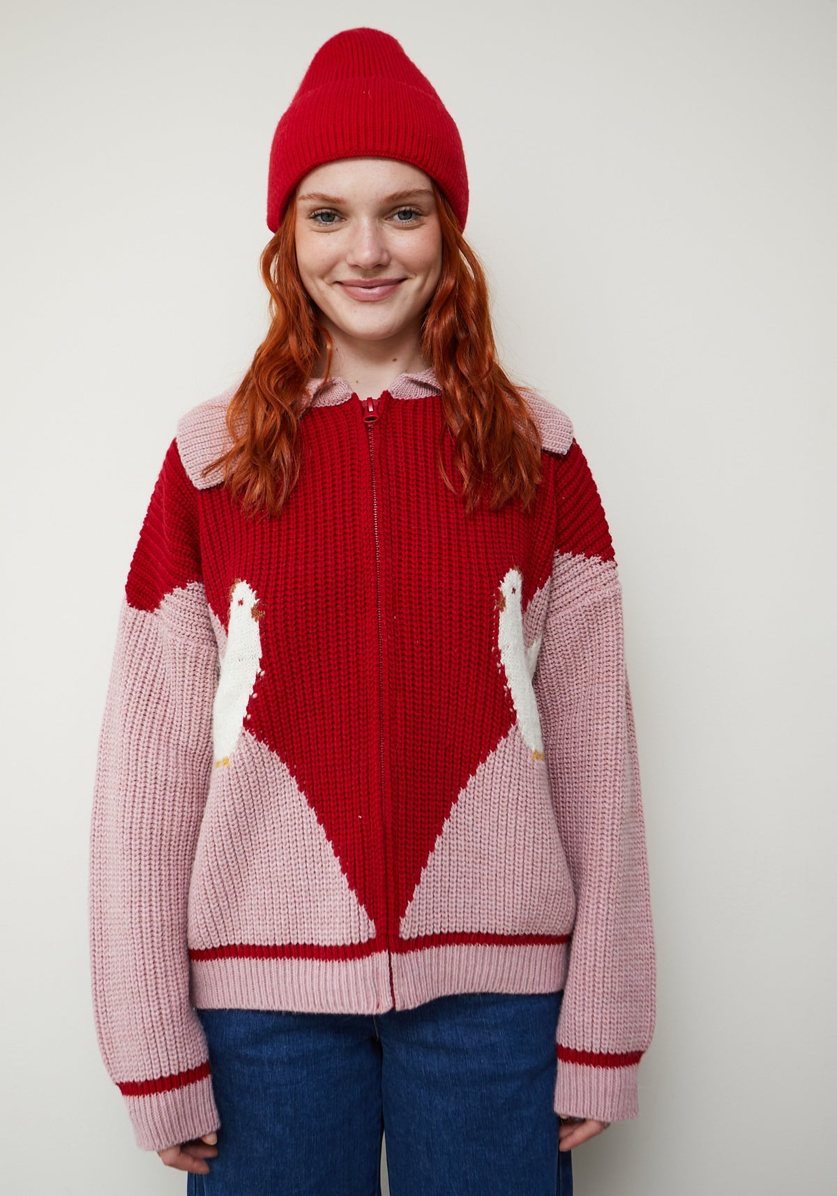 Jersey Cardigan Farm Rosa