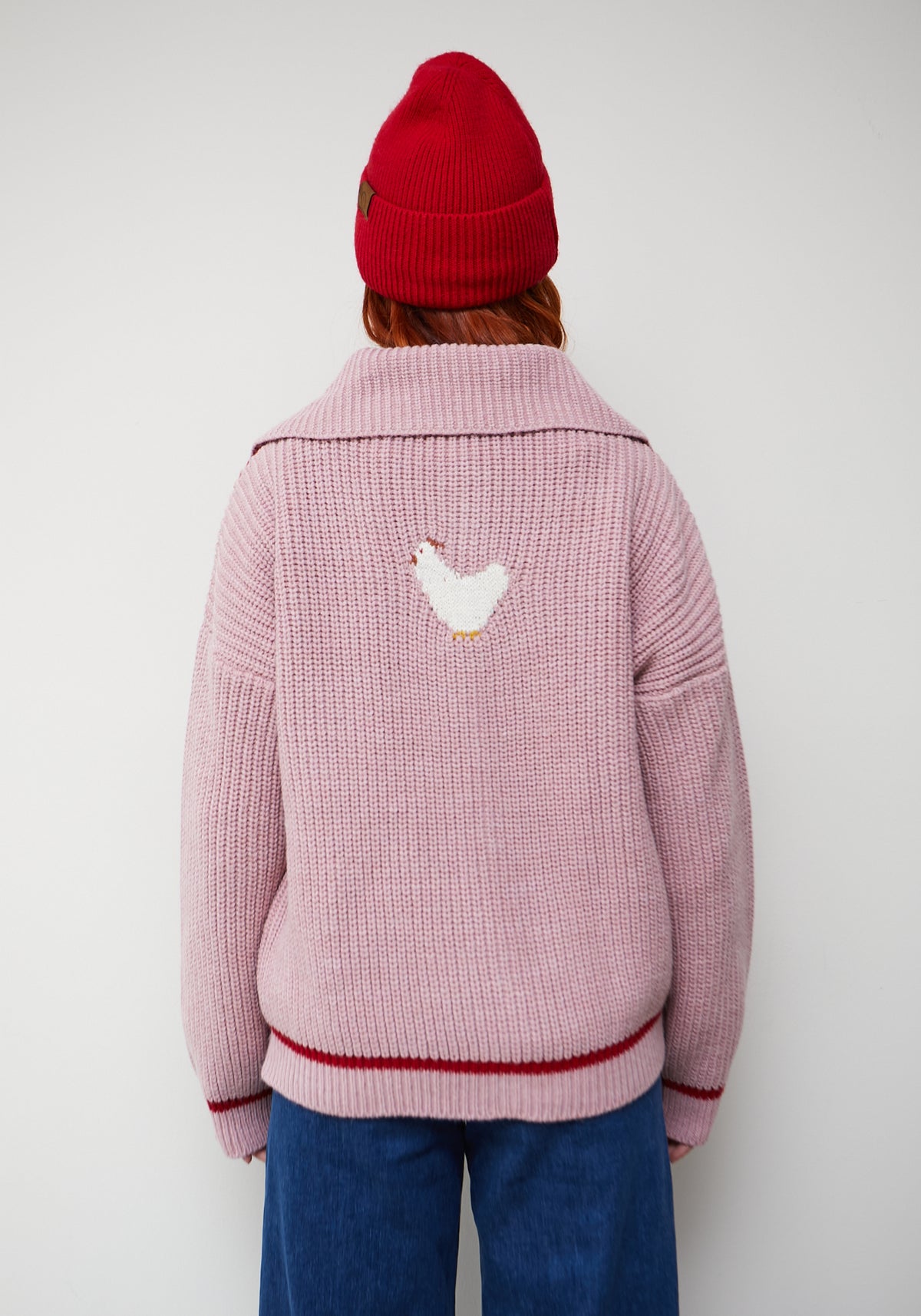 Jersey Cardigan Farm Rosa