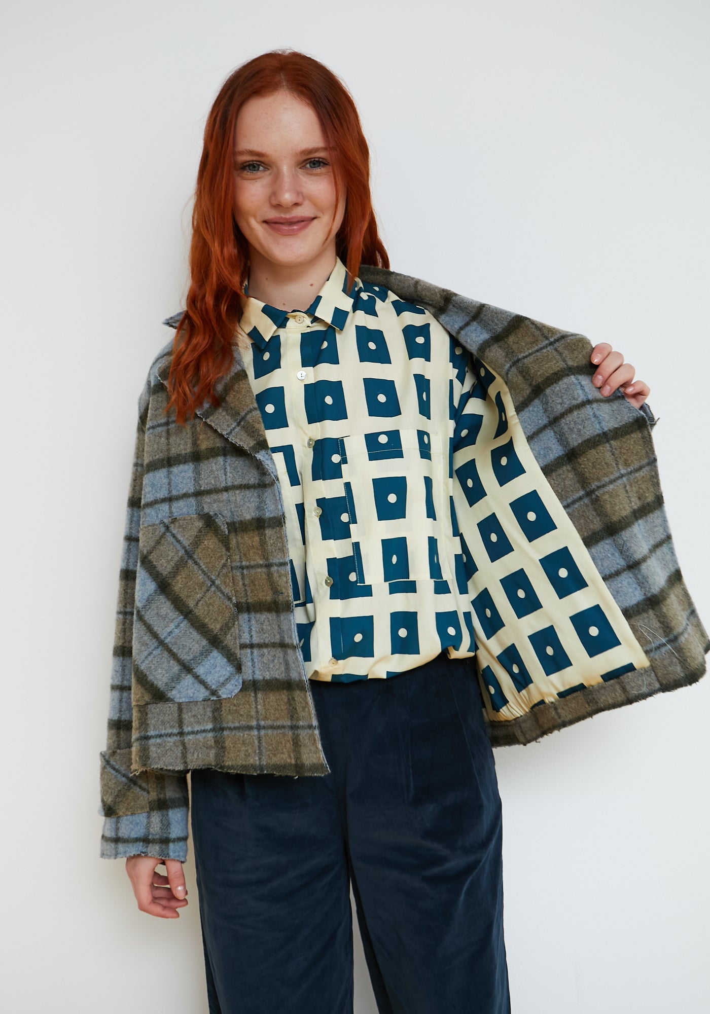 Chaqueta Tile Azul