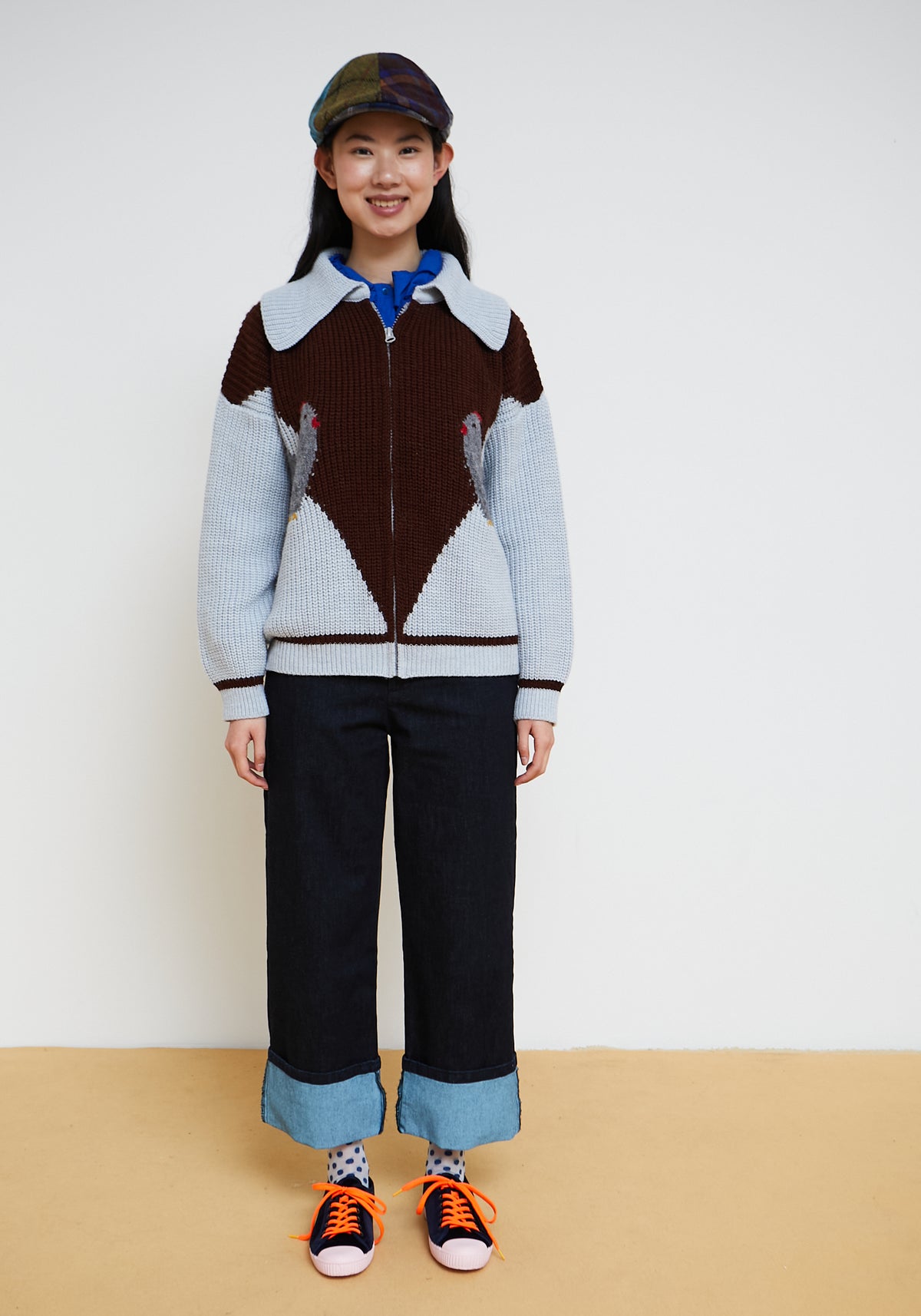 Farm Pullover Himmelblau