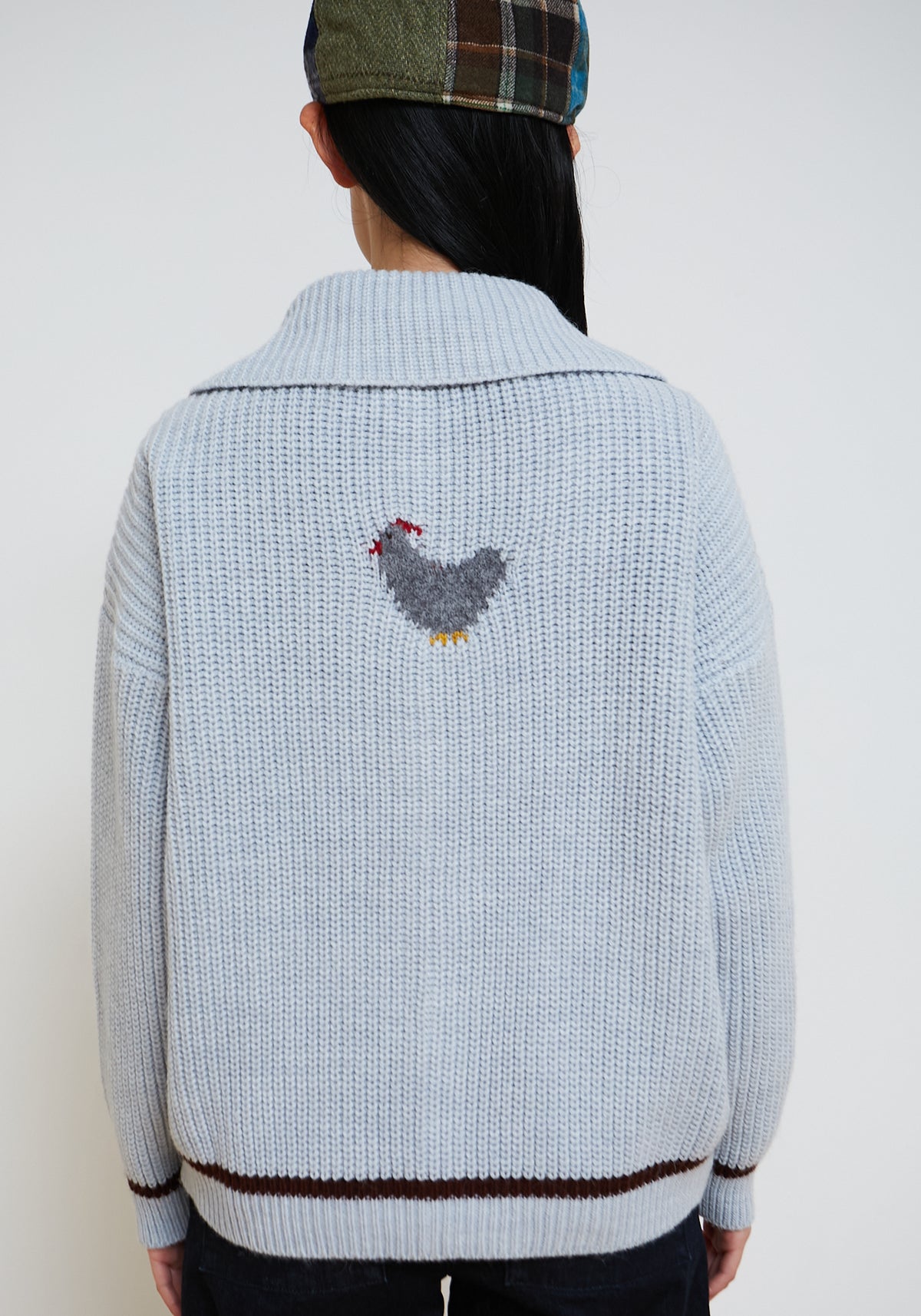 Farm Pullover Himmelblau