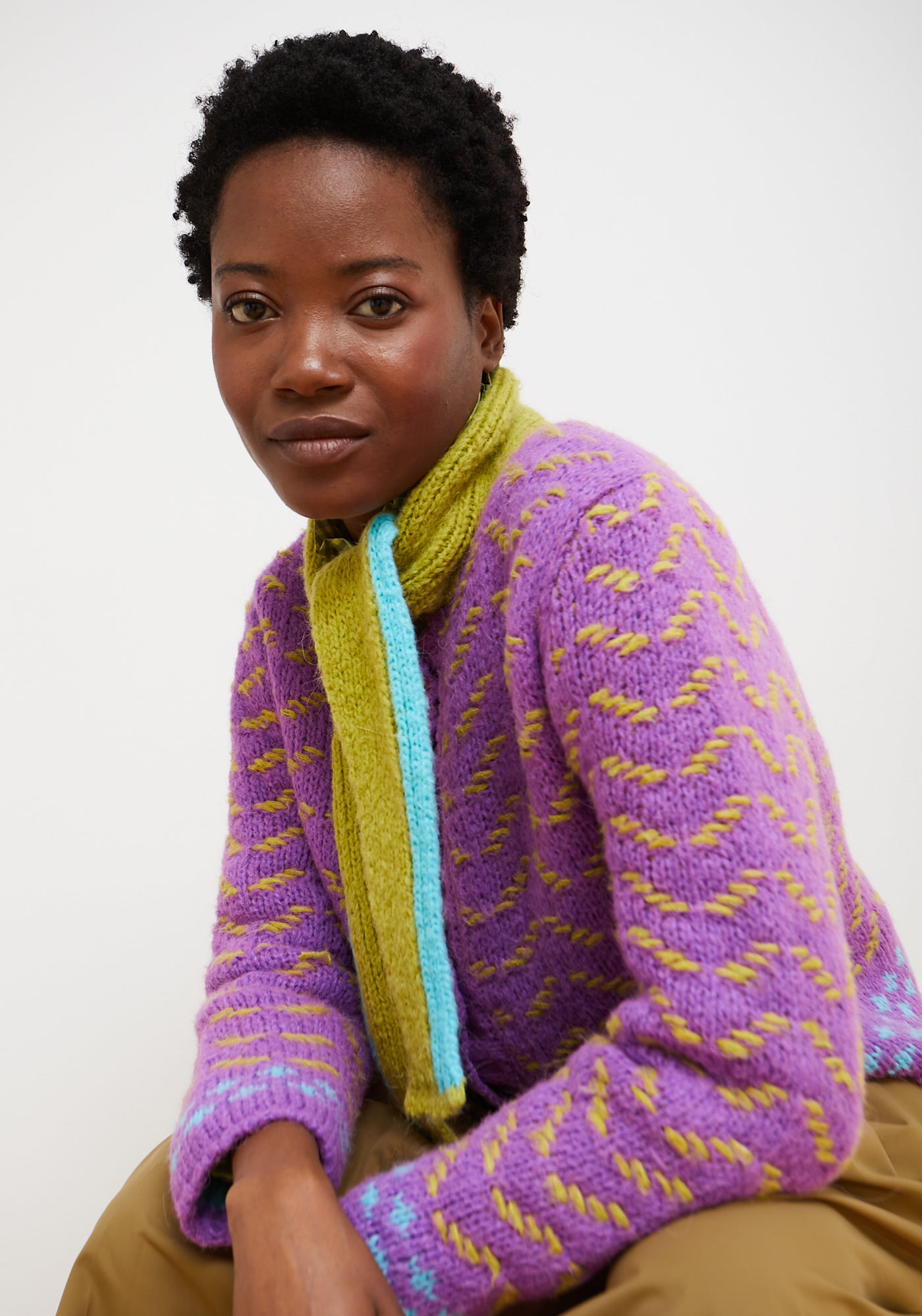 Jersey Cardigan Darling Morado