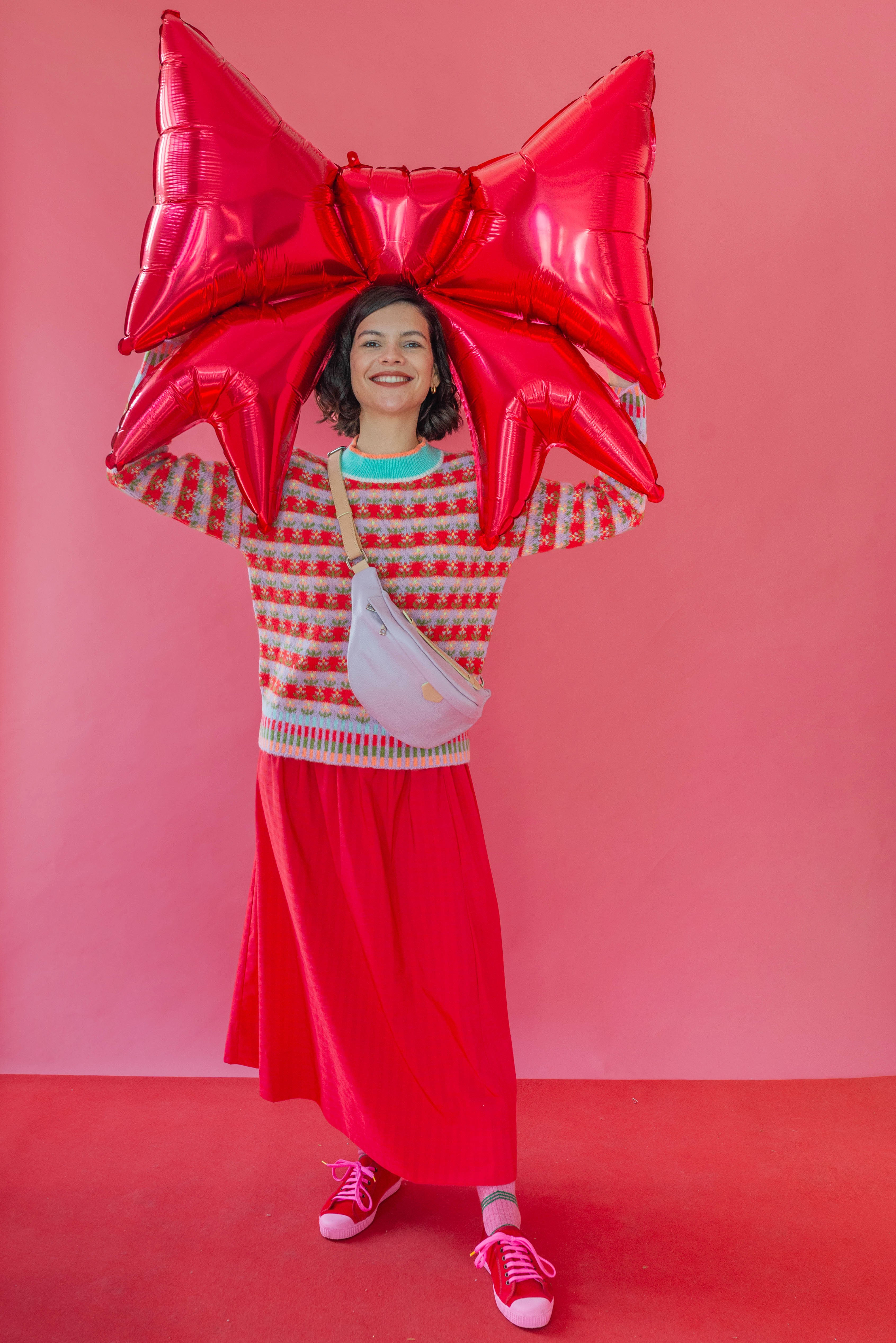 Banane en cuir violet