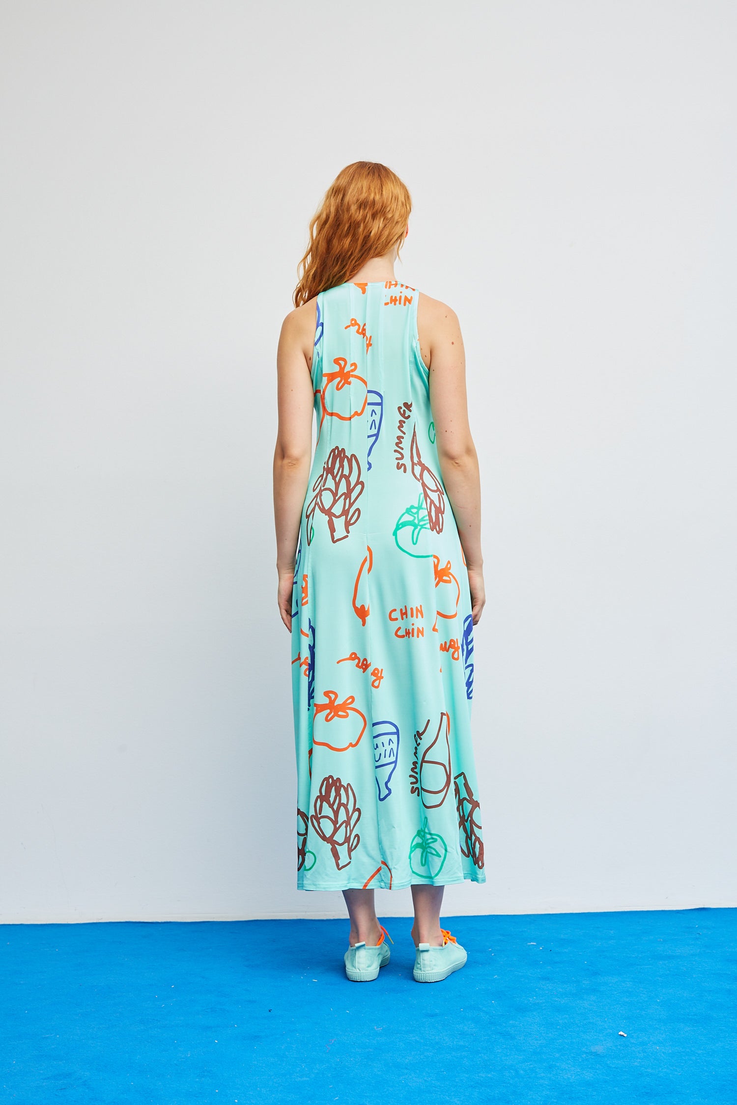 Vestido Crunch Aqua