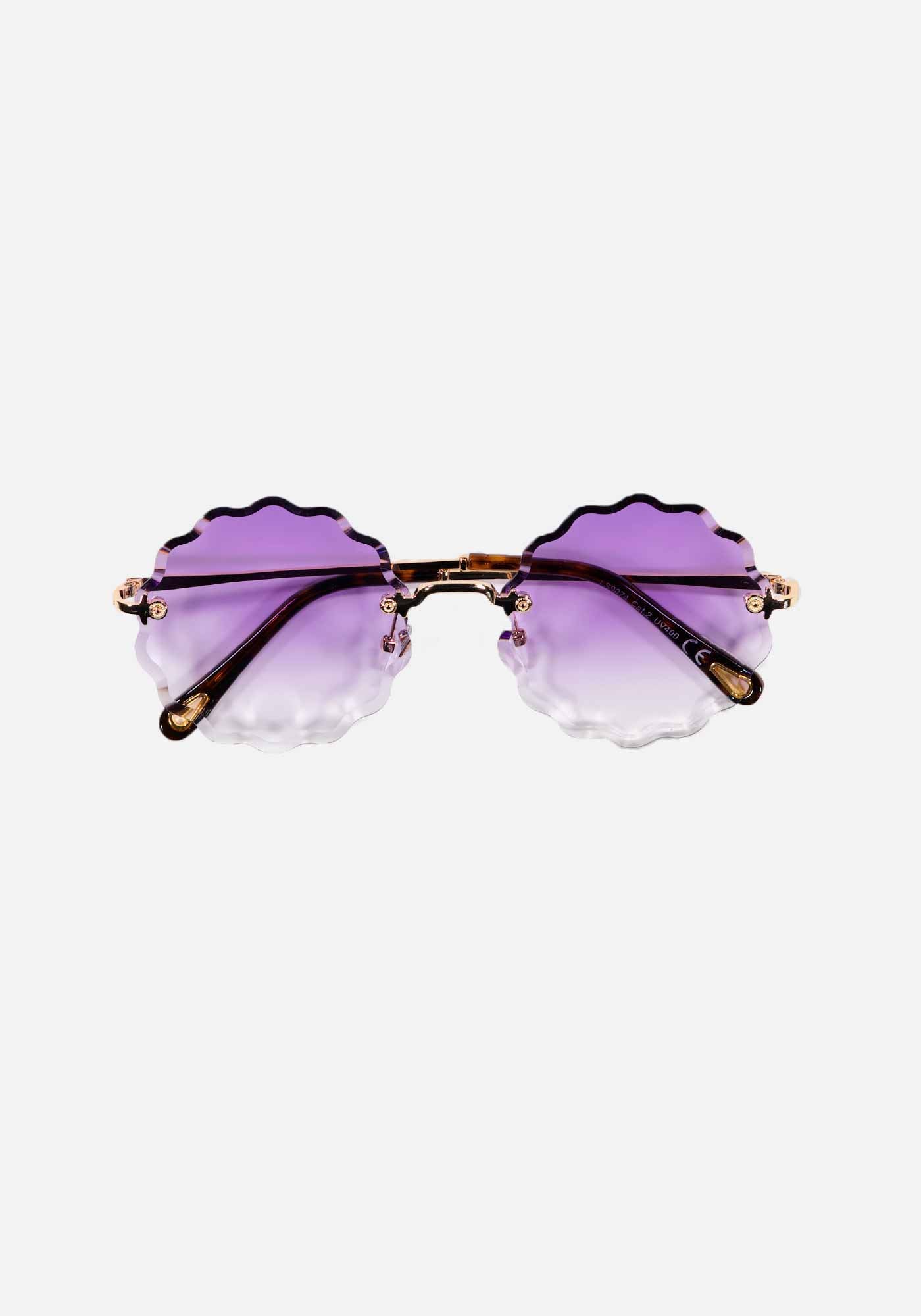 Violet Flower Sunglasses