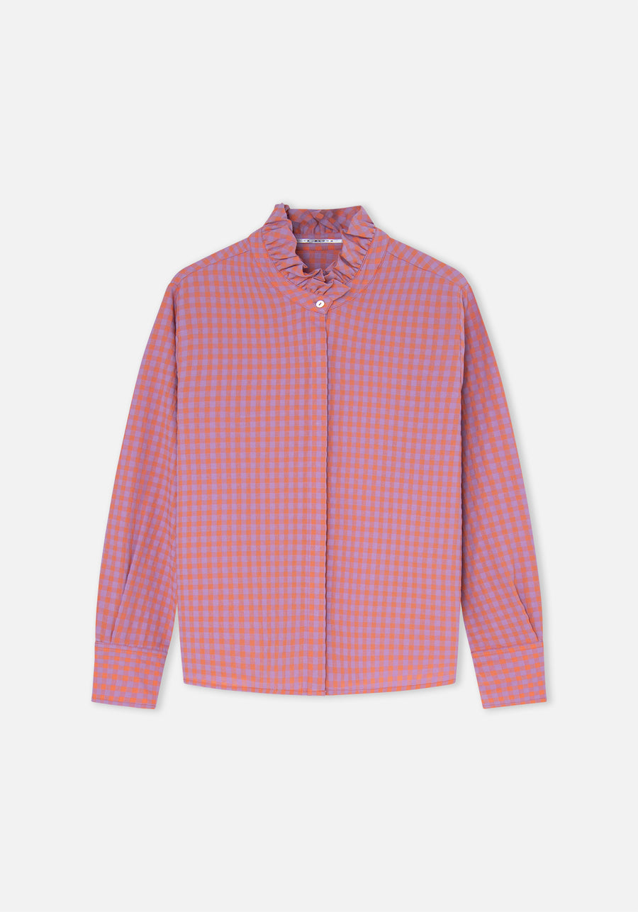Pink Gingham Shirt