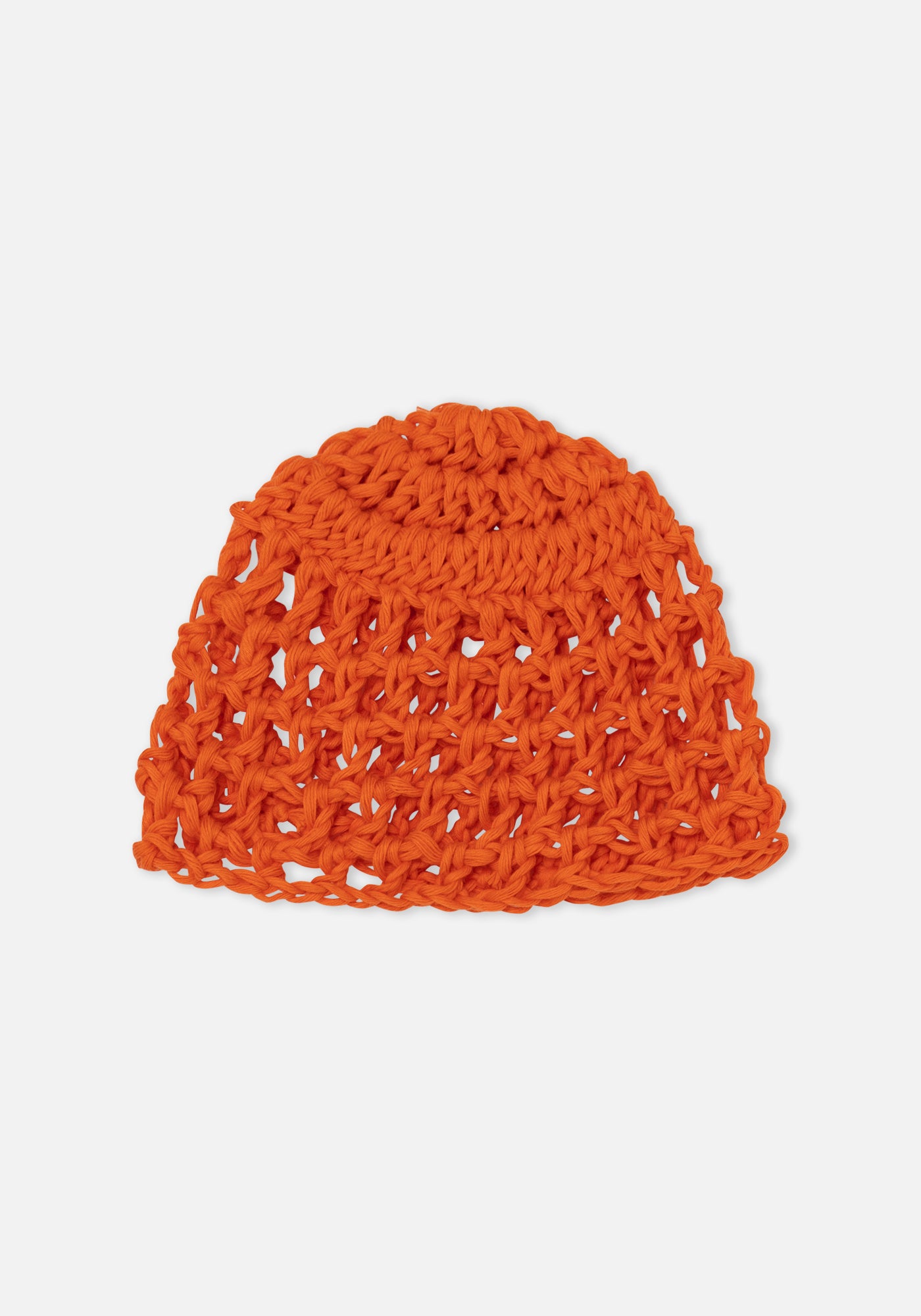 Orange Colibrí Crochet Hat
