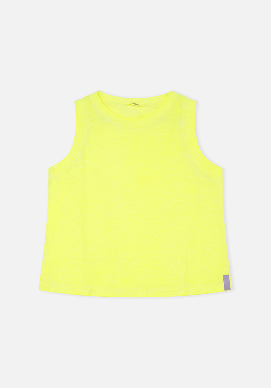 Camiseta Algodón Amarillo Neón