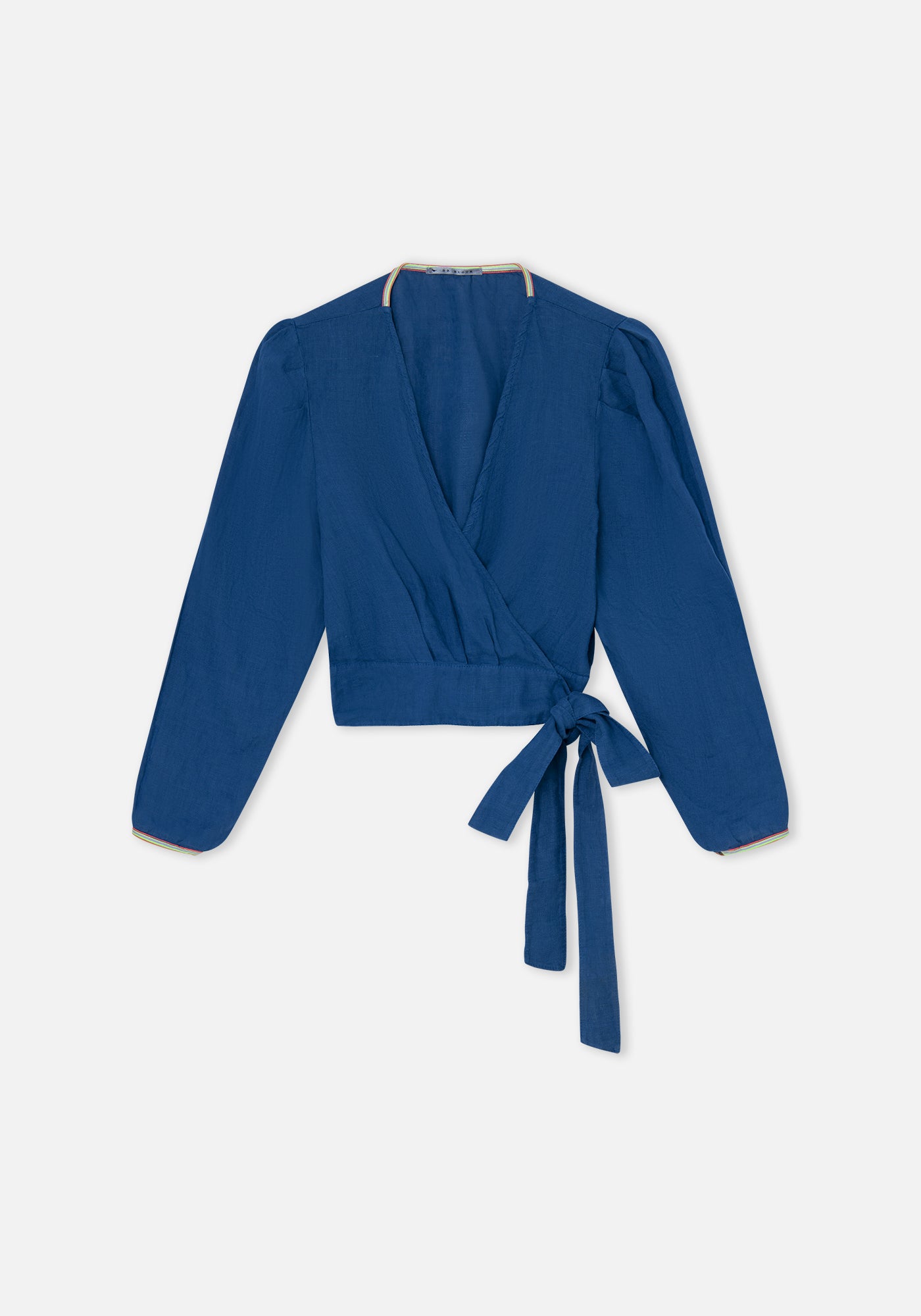 Blusa Capri Lino Azul