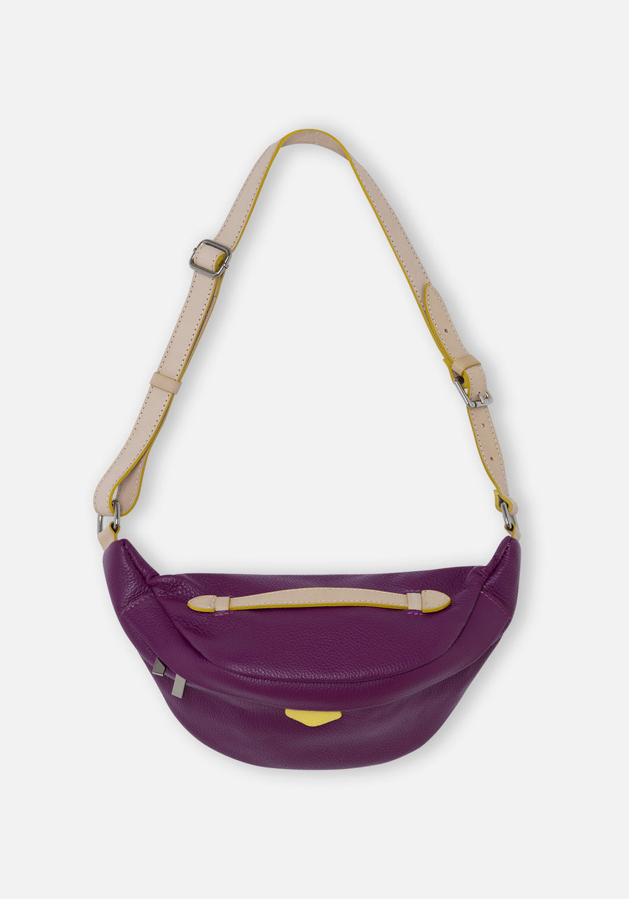 Grape Leather Fanny Bag