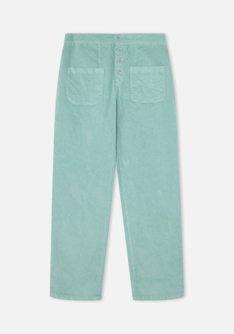 Pantalón Flow Terciopelo Agua