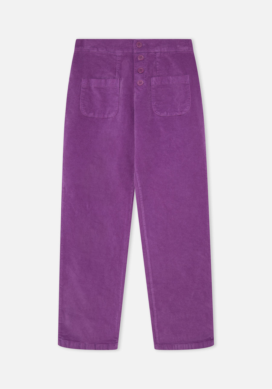 Violet Velvet Flow Pants
