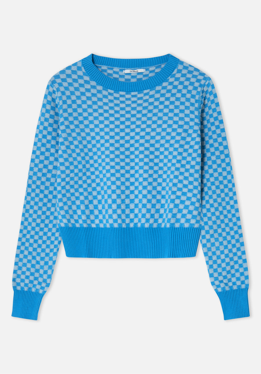 Turquoise Picnic Sweater