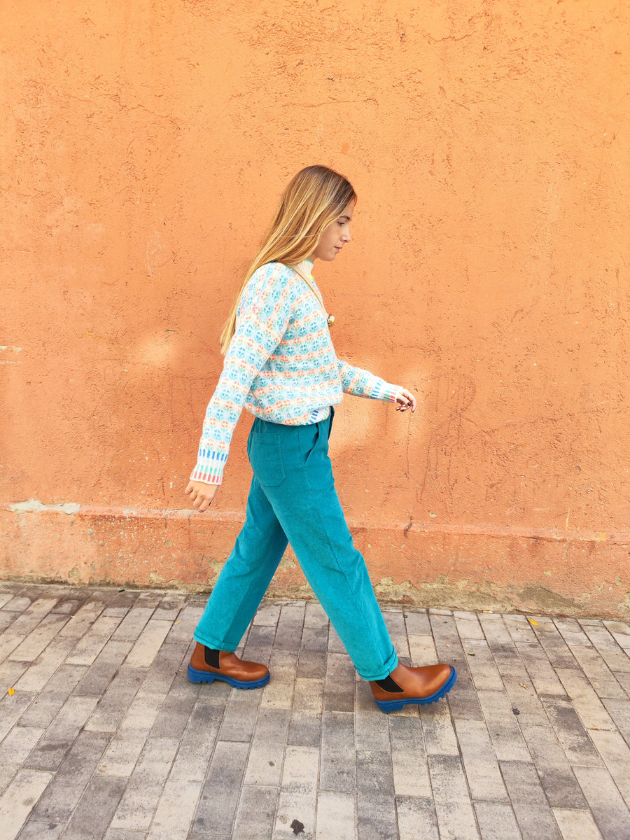 Camel Leather Ankle Boot