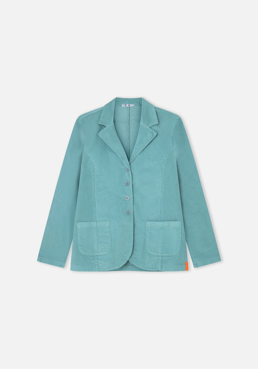 Aqua Velvet Blazer