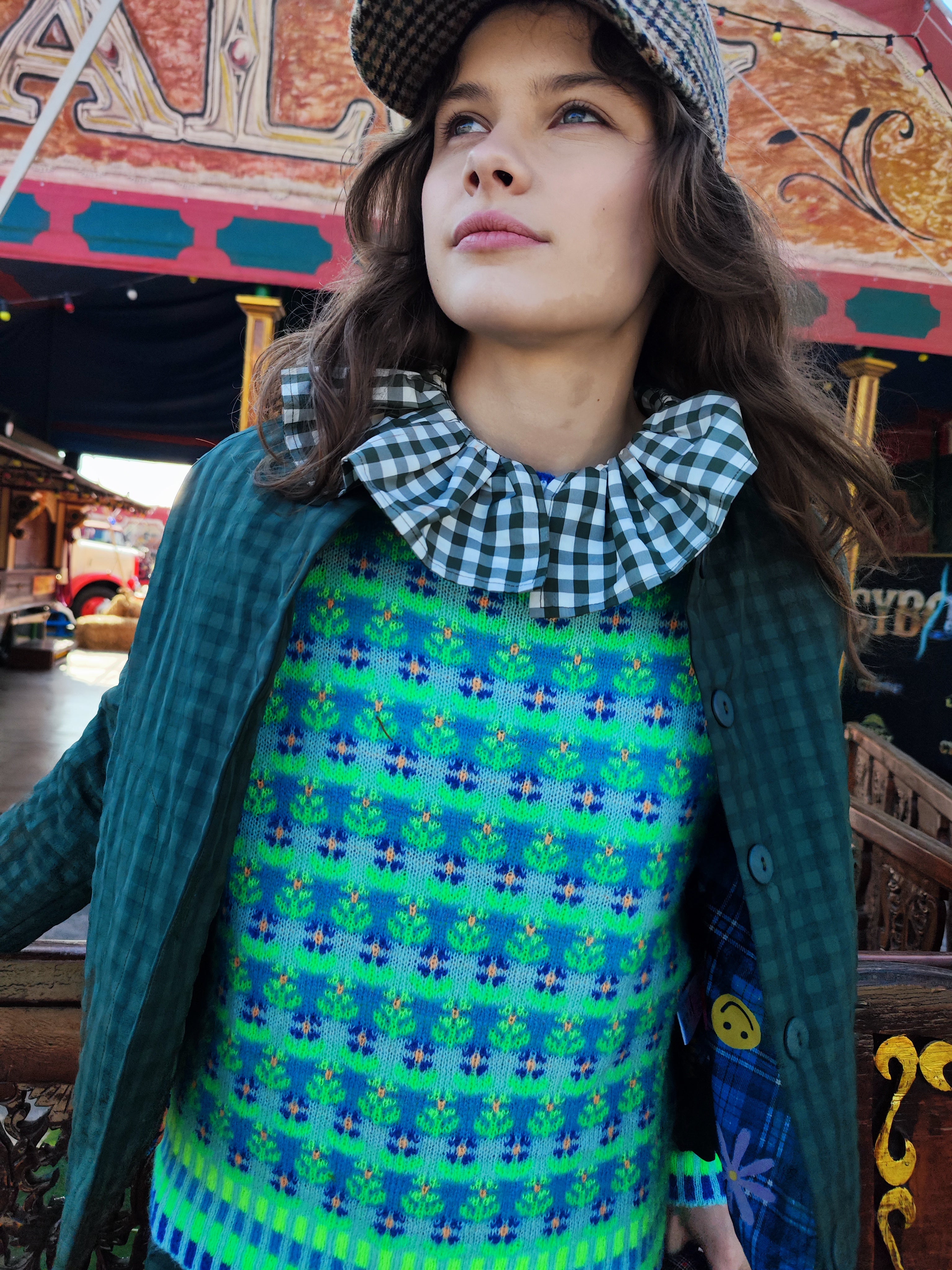 Blossom Pullover Blau