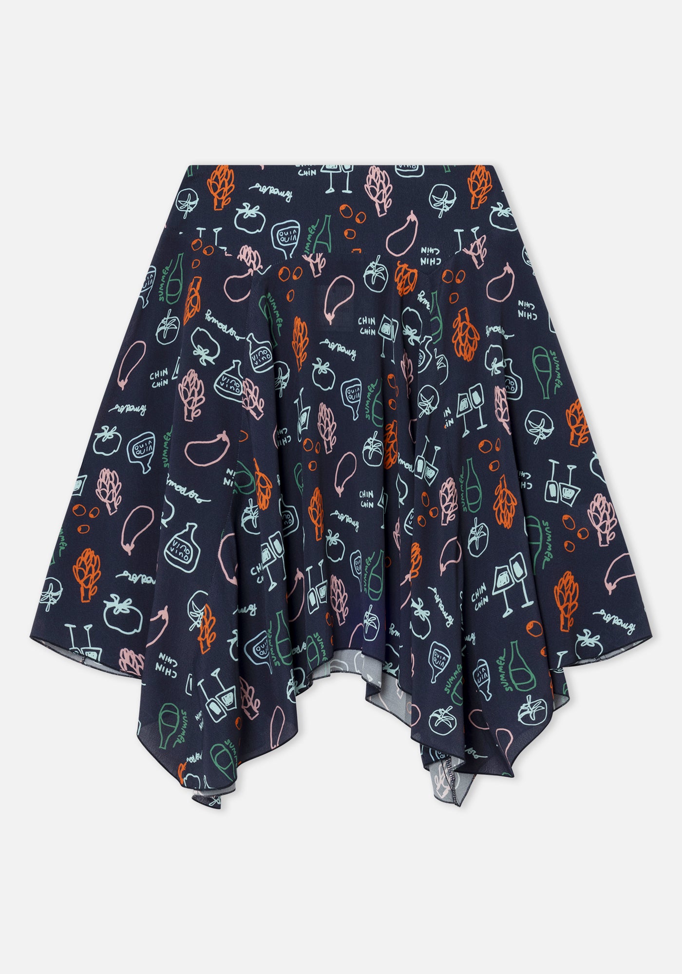 Navy Blue Feria Skirt