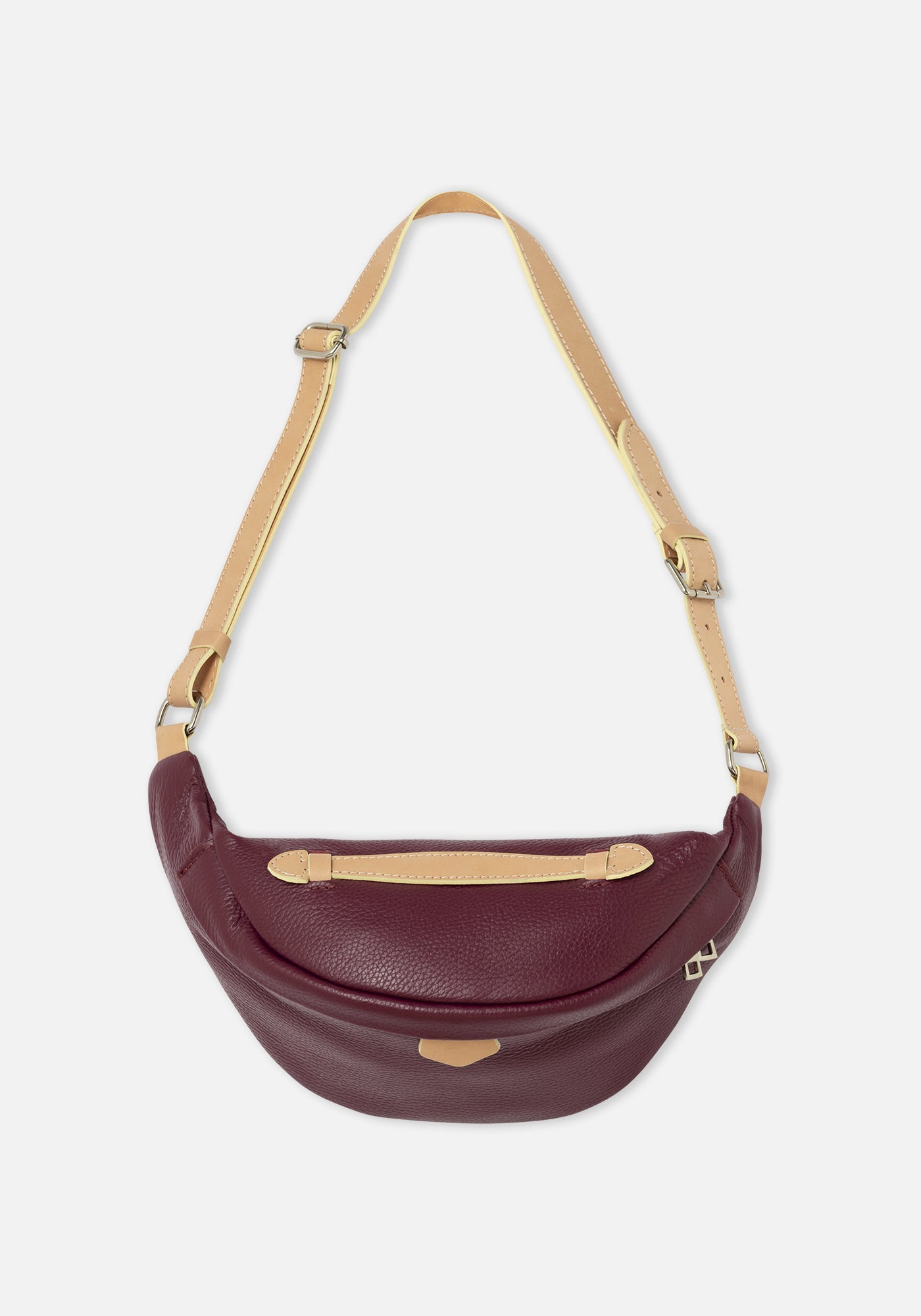 Burgundy Leather Fanny Pack