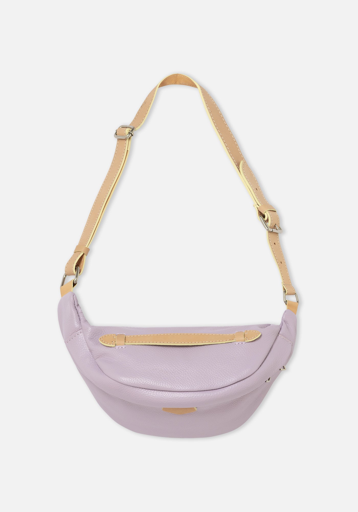 Purple Leather Fanny Pack