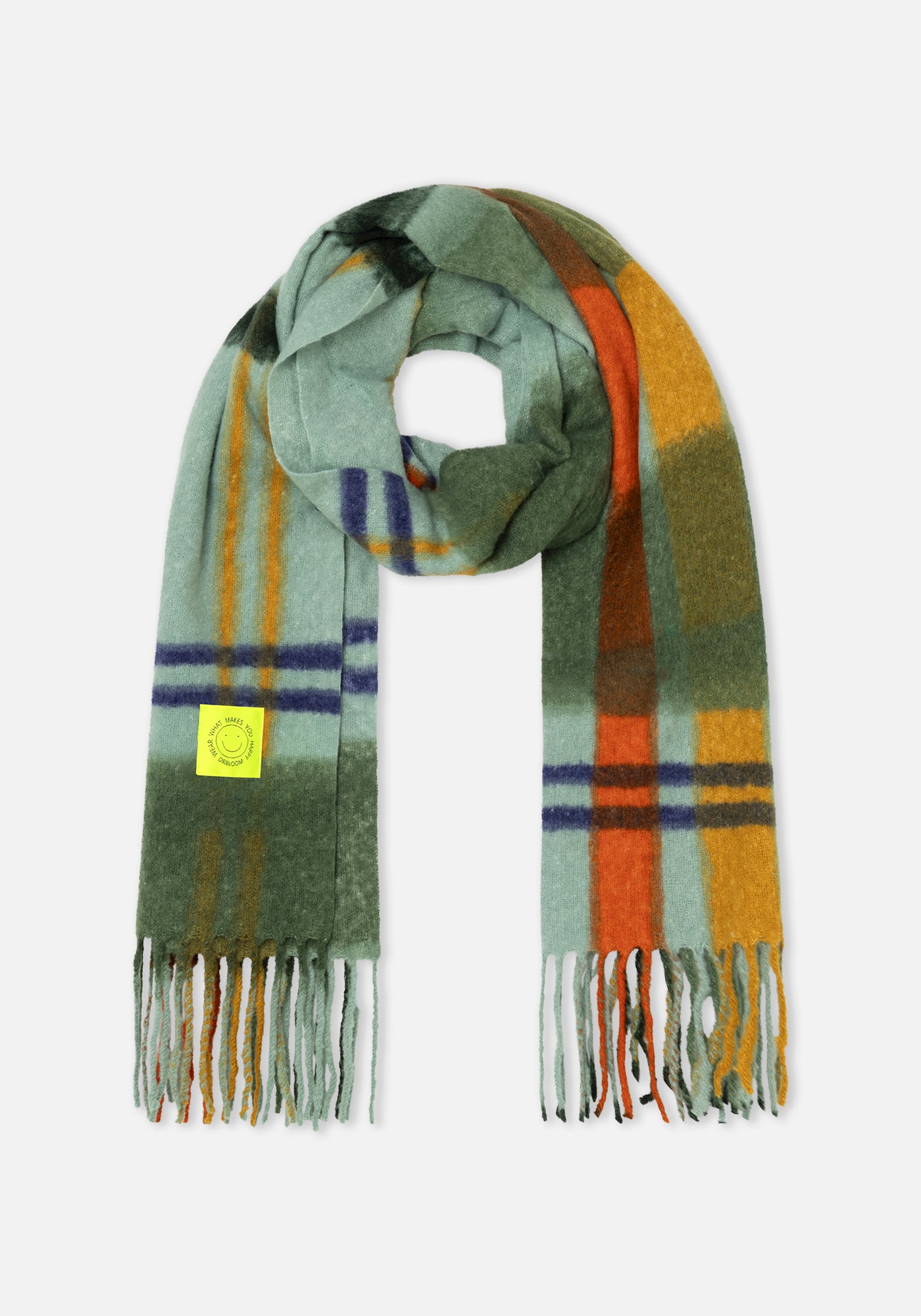 Grüne Schotten-Schal